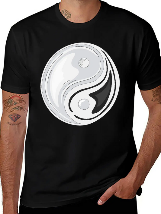 Yin Yang Symbol Basic Graphic T-Shirt – Daily Comfort In Soft Cotton