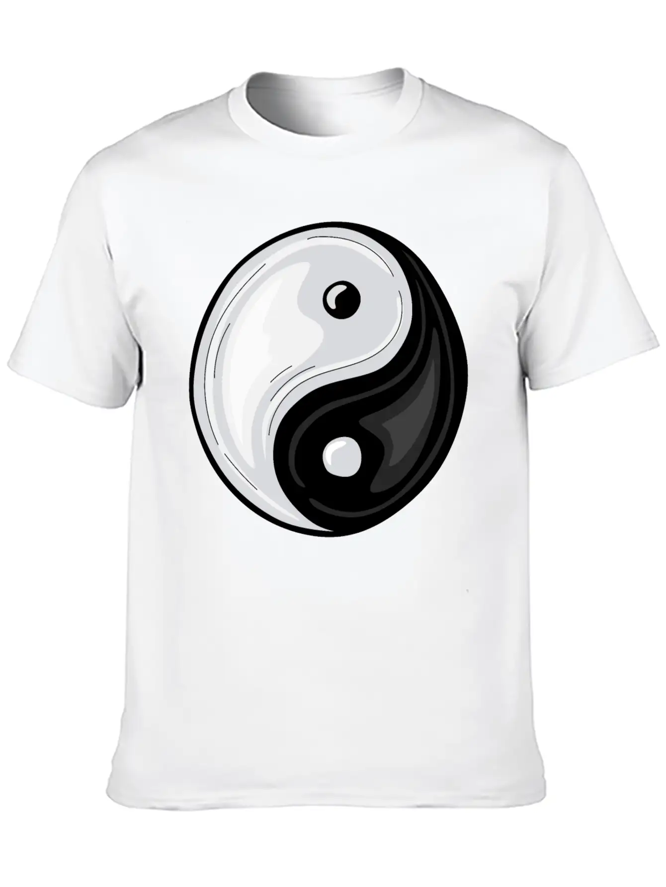 Yin Yang Symbol Basic Graphic T-Shirt – Daily Comfort In Soft Cotton