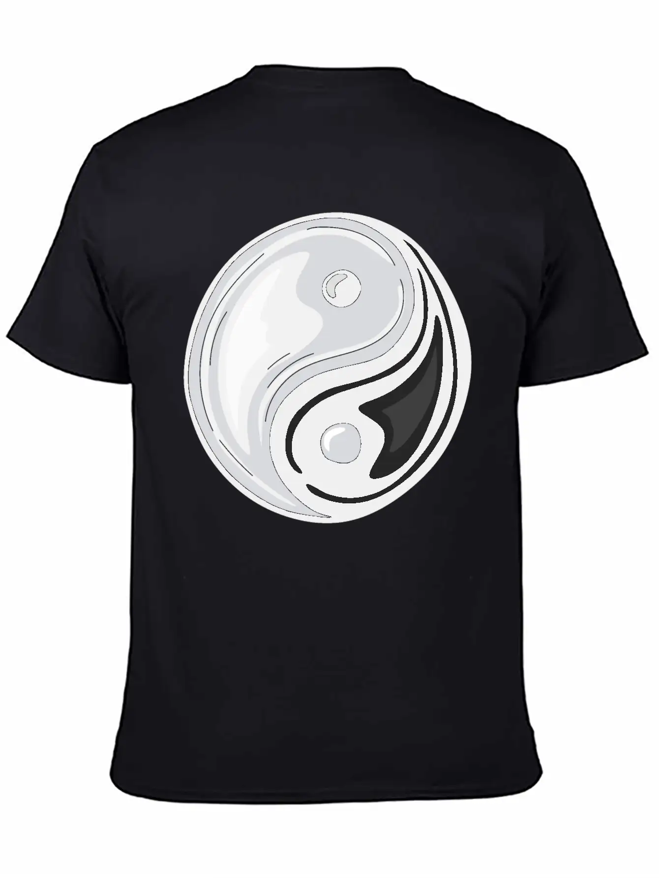 Yin Yang Symbol Basic Graphic T-Shirt – Daily Comfort In Soft Cotton