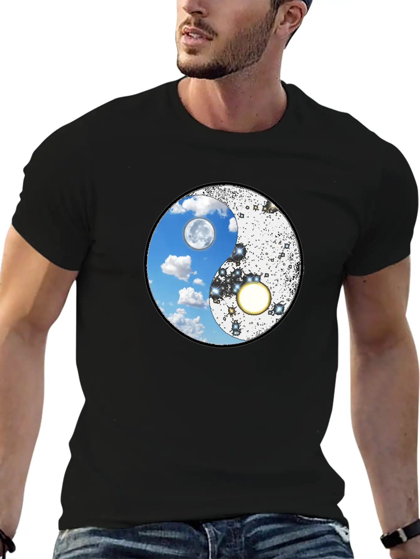Ying Yang Stylish Everyday T-Shirt – Unisex Basic Cotton Tee