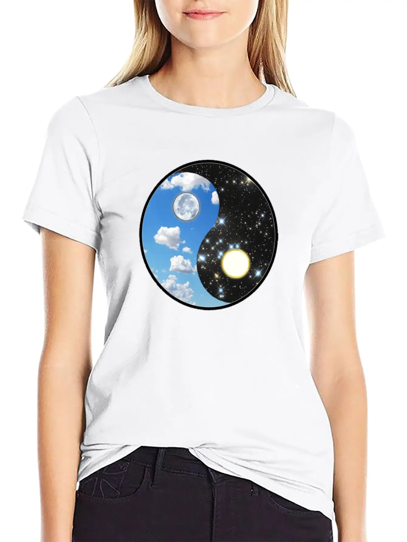 Ying Yang Stylish Everyday T-Shirt – Unisex Basic Cotton Tee