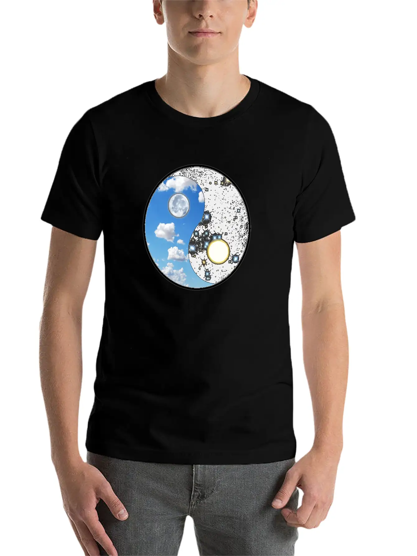 Ying Yang Stylish Everyday T-Shirt – Unisex Basic Cotton Tee