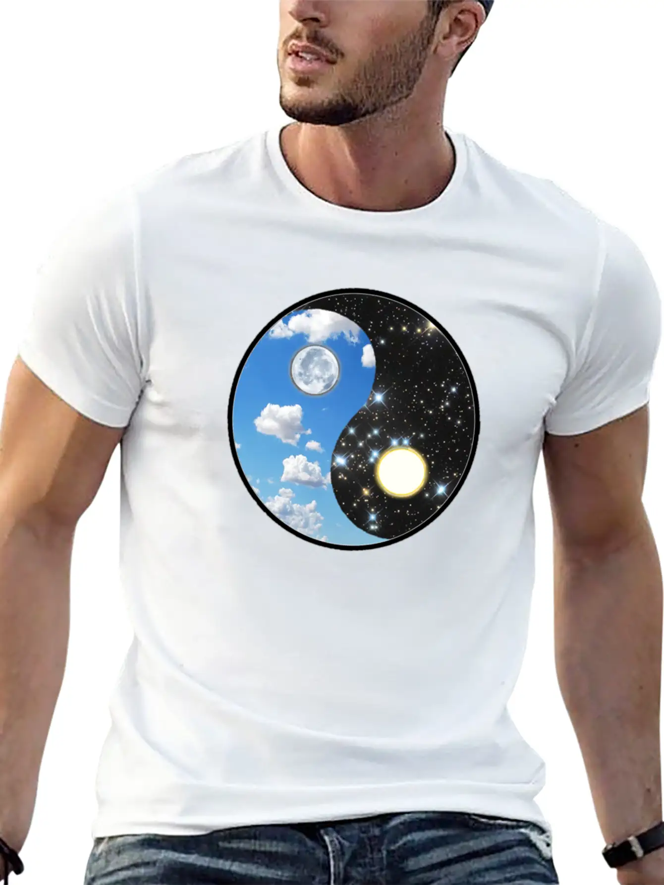 Ying Yang Stylish Everyday T-Shirt – Unisex Basic Cotton Tee