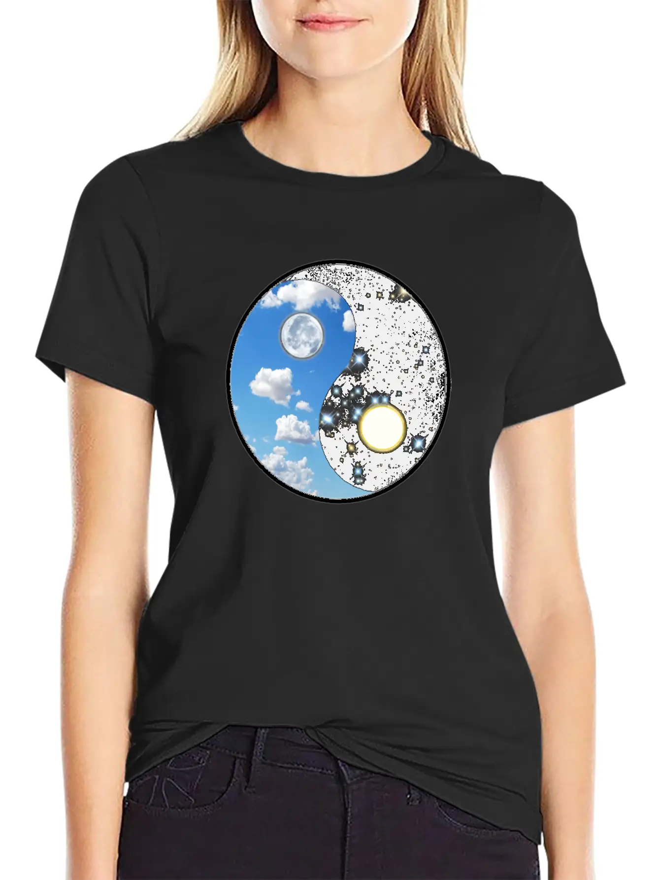 Ying Yang Stylish Everyday T-Shirt – Unisex Basic Cotton Tee