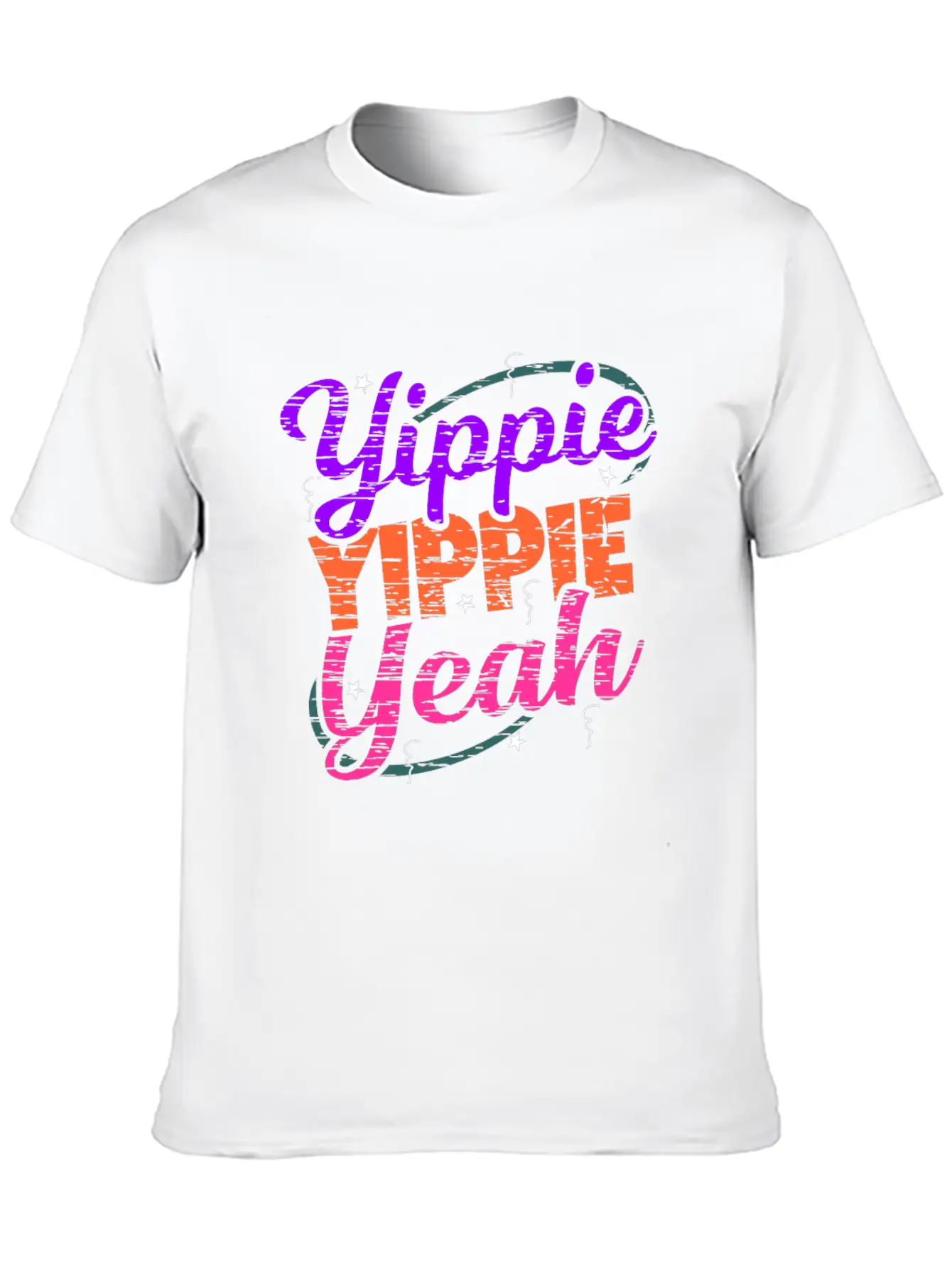 Yippie Yippie Yeah EDM Festival Music Techno Stylish Everyday T-Shirt – Unisex Basic Cotton Tee