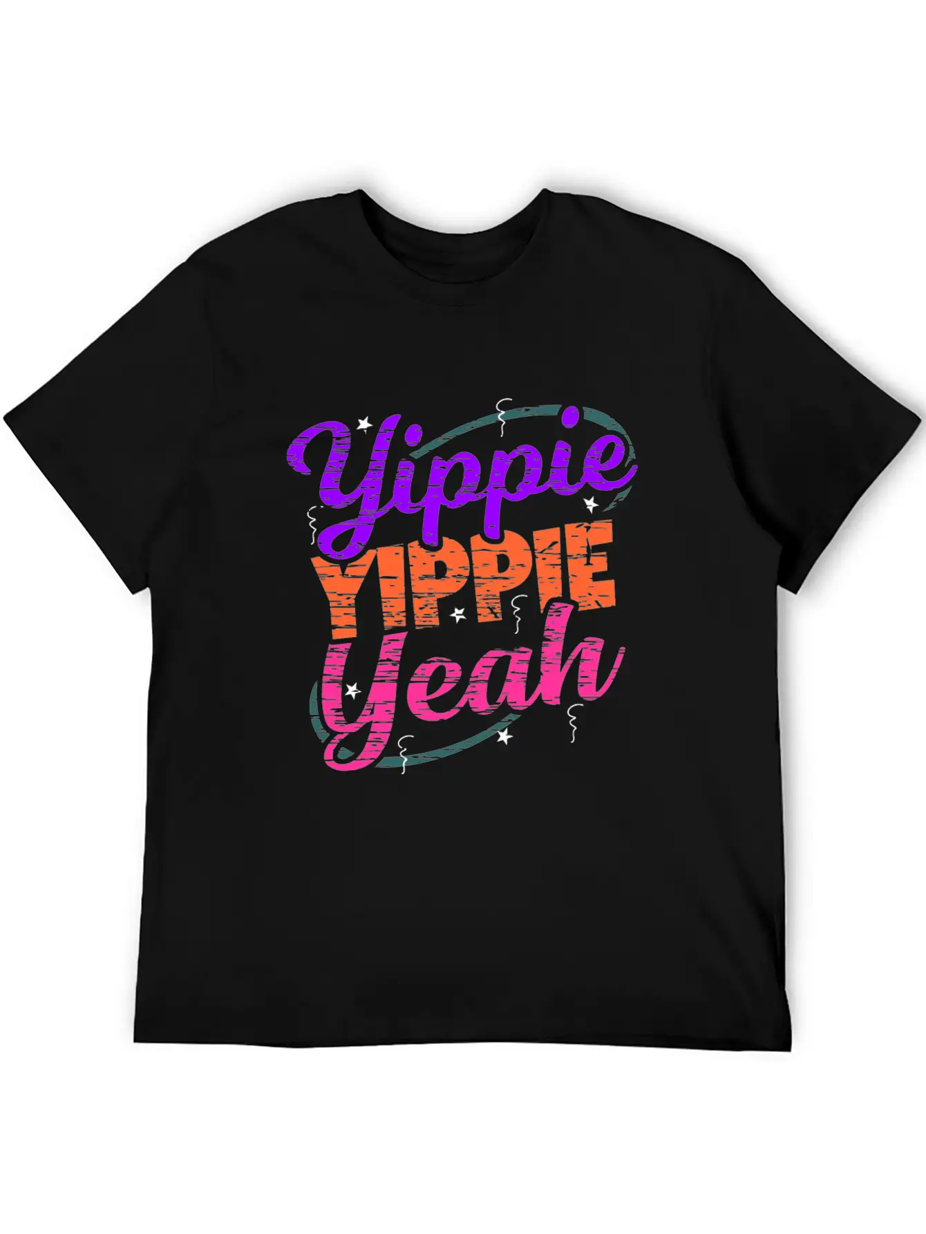 Yippie Yippie Yeah EDM Festival Music Techno Stylish Everyday T-Shirt – Unisex Basic Cotton Tee