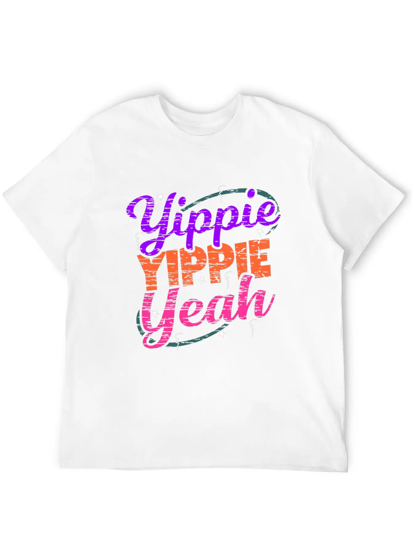 Yippie Yippie Yeah EDM Festival Music Techno Stylish Everyday T-Shirt – Unisex Basic Cotton Tee