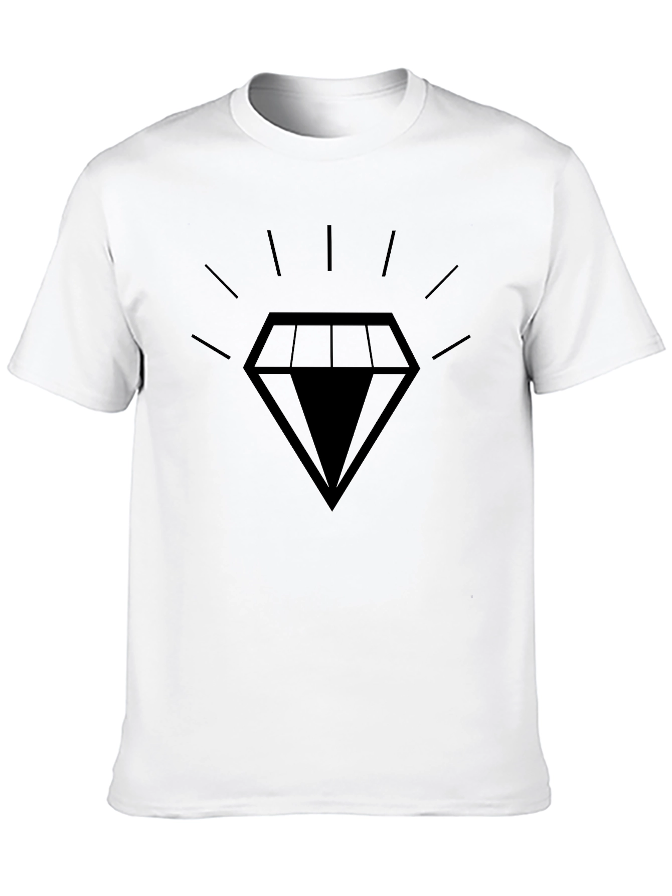 Mens Black Diamond Graphic T-Shirt