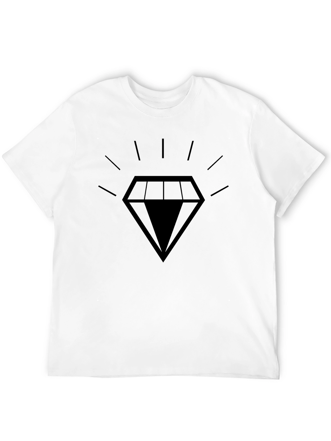 Mens Black Diamond Graphic T-Shirt