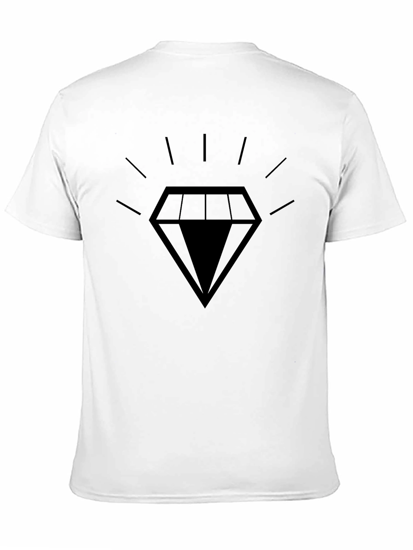 Mens Black Diamond Graphic T-Shirt