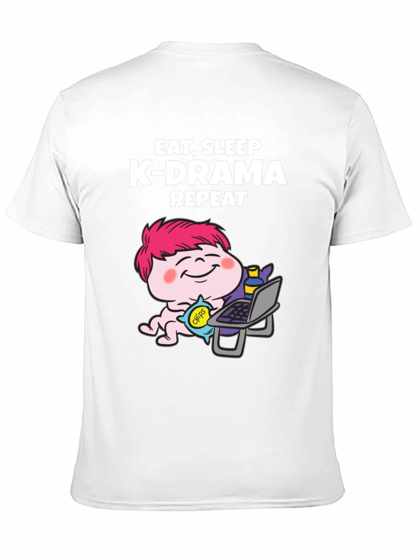 Eat Sleep K-Drama Repeat Graphic Tee