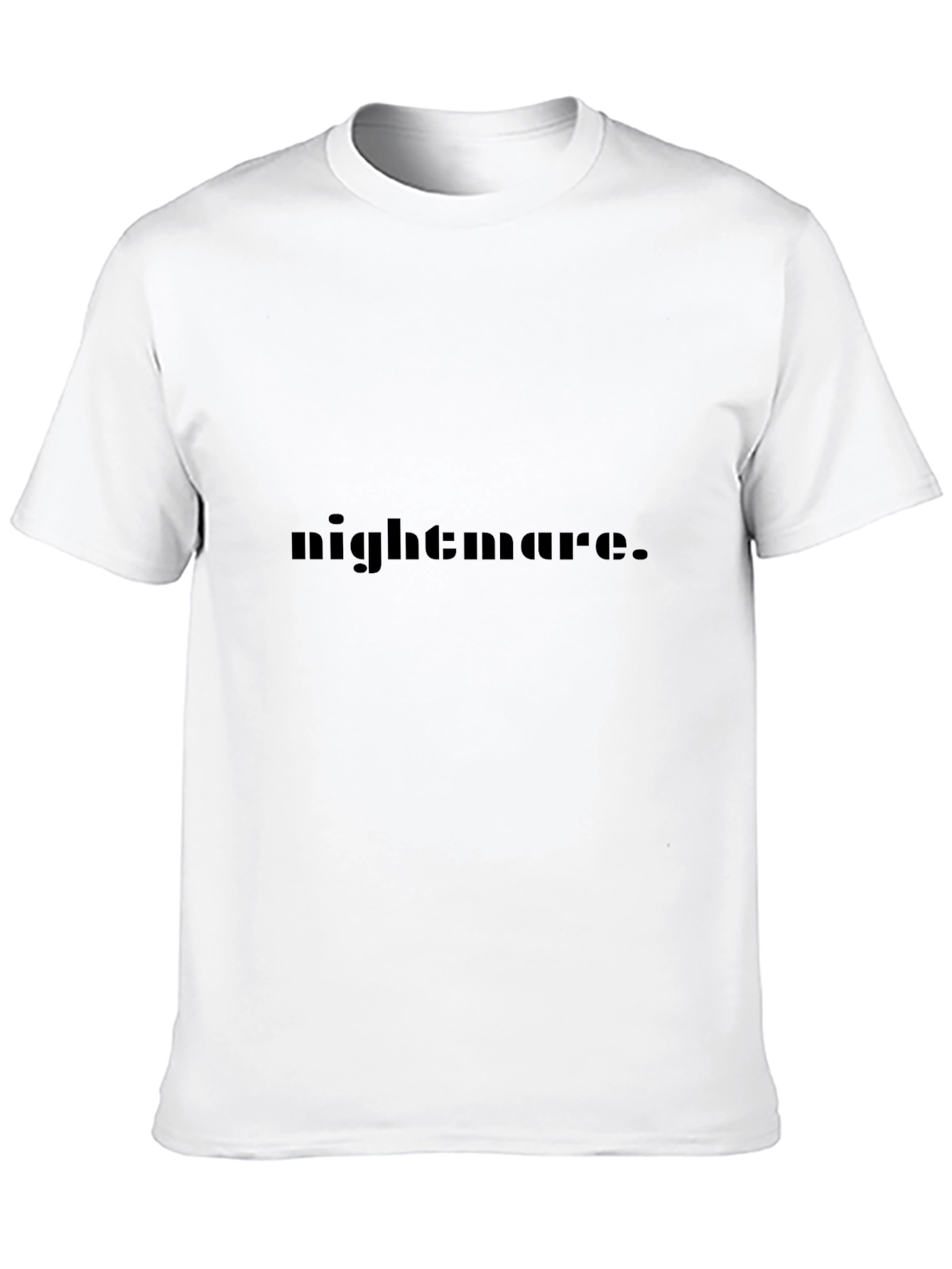 Nightmare Graphic Tee - Black Cotton Blend