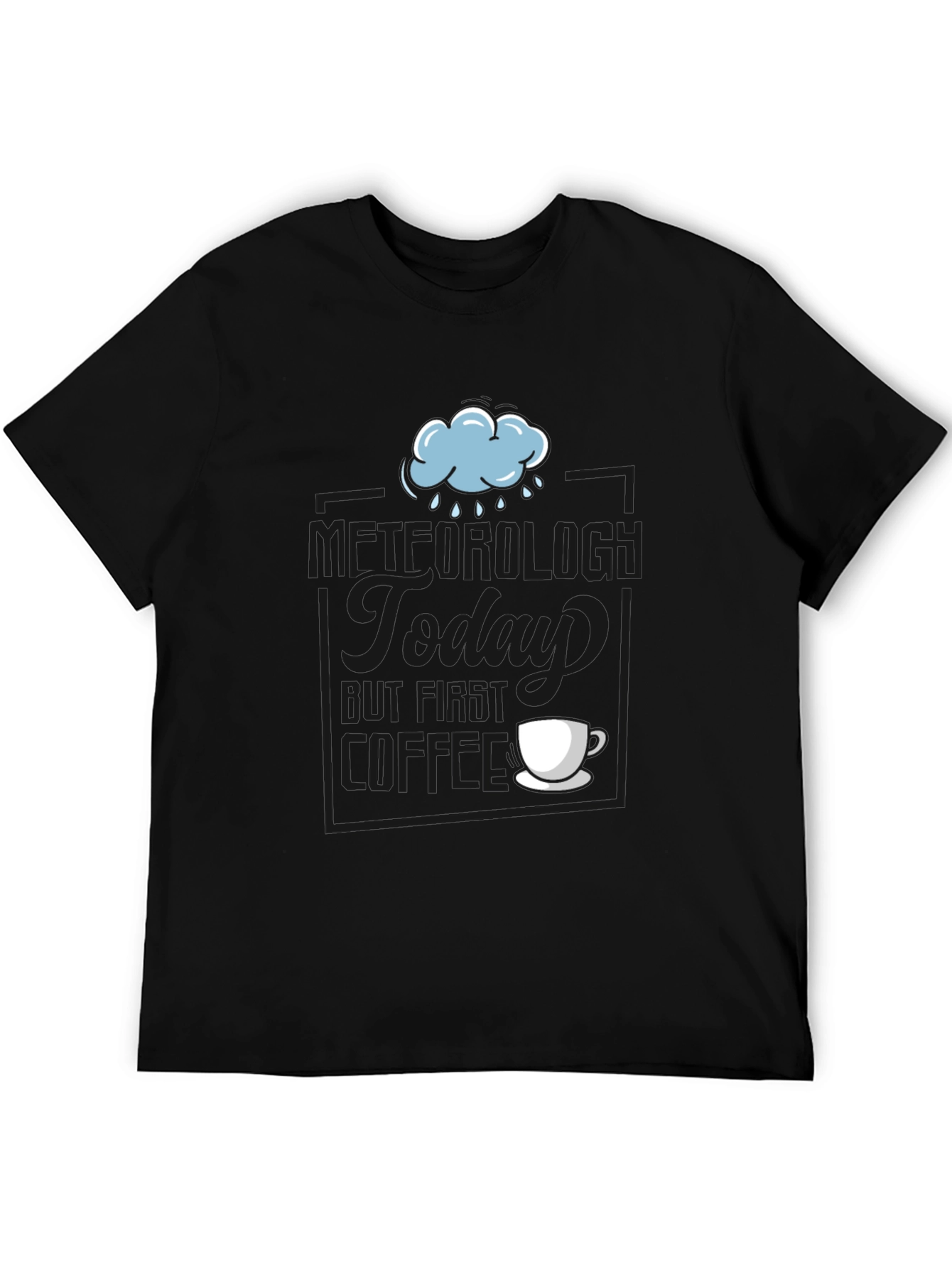 Rainy Day Coffee T-Shirt - Soft Cotton Blend
