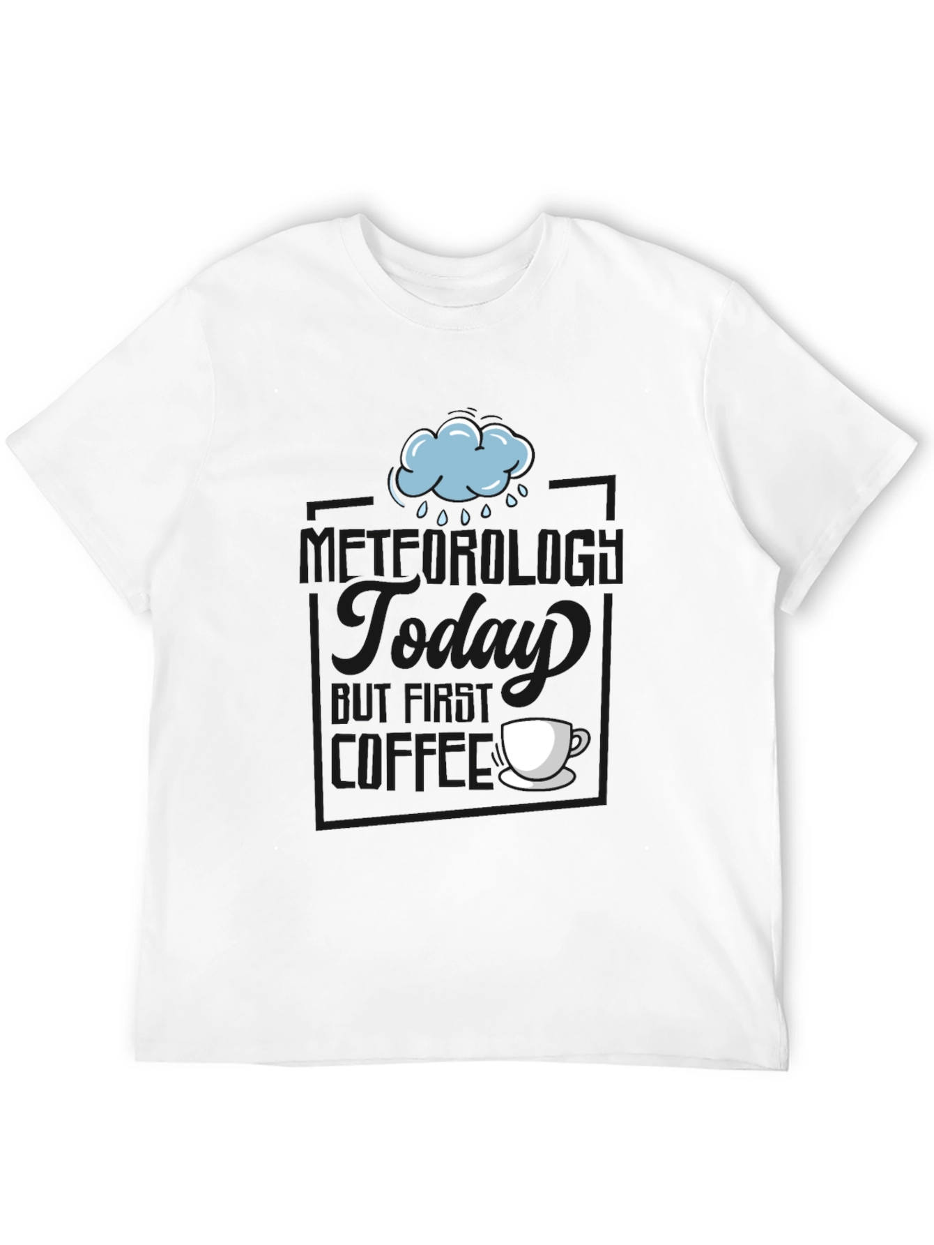 Rainy Day Coffee T-Shirt - Soft Cotton Blend