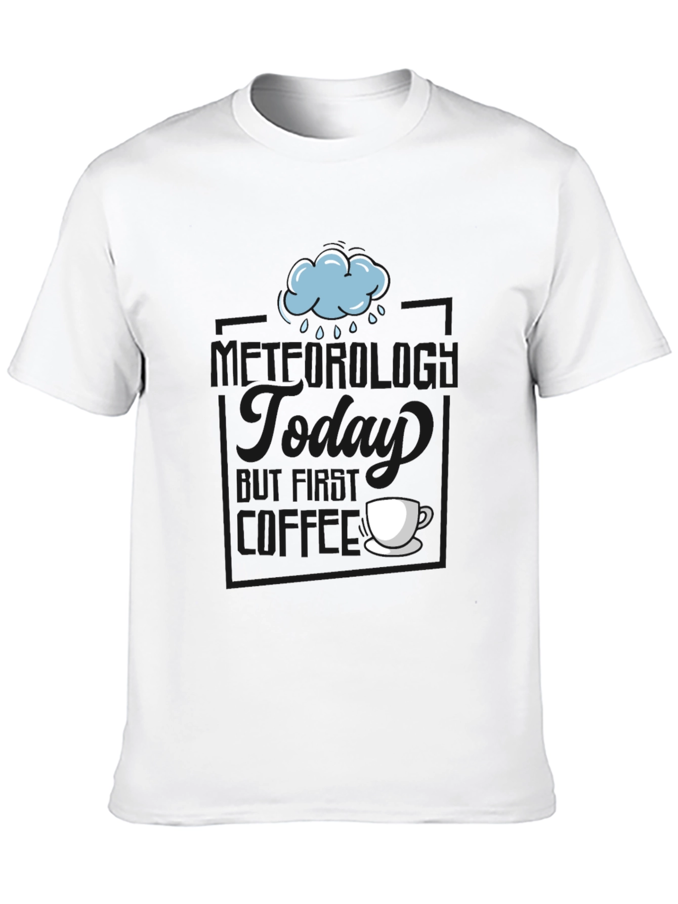 Rainy Day Coffee T-Shirt - Soft Cotton Blend