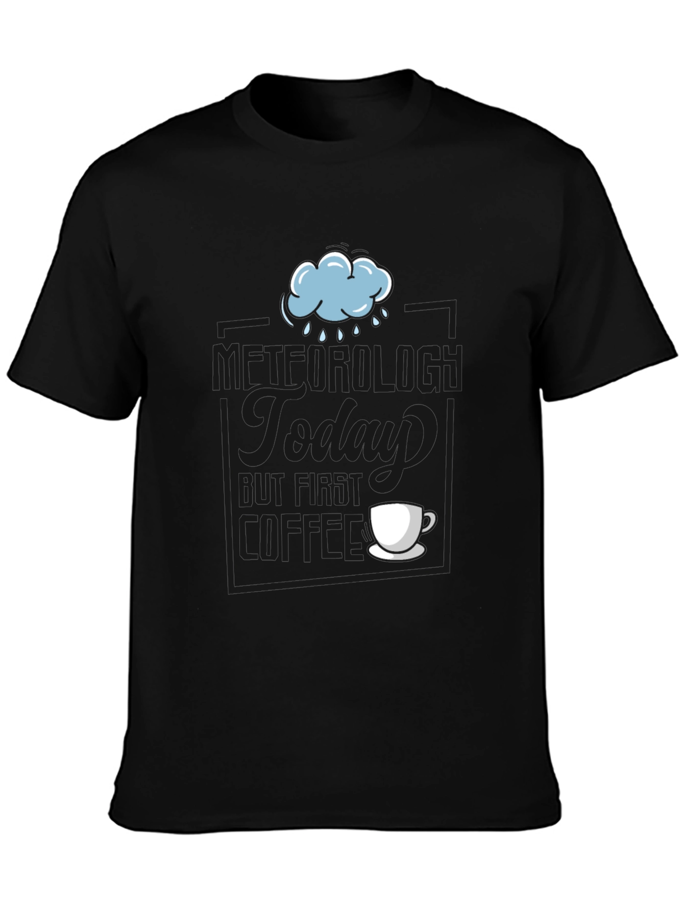 Rainy Day Coffee T-Shirt - Soft Cotton Blend