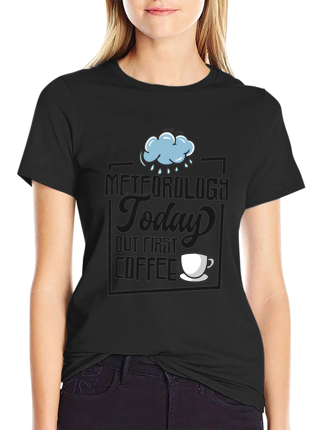 Rainy Day Coffee T-Shirt - Soft Cotton Blend