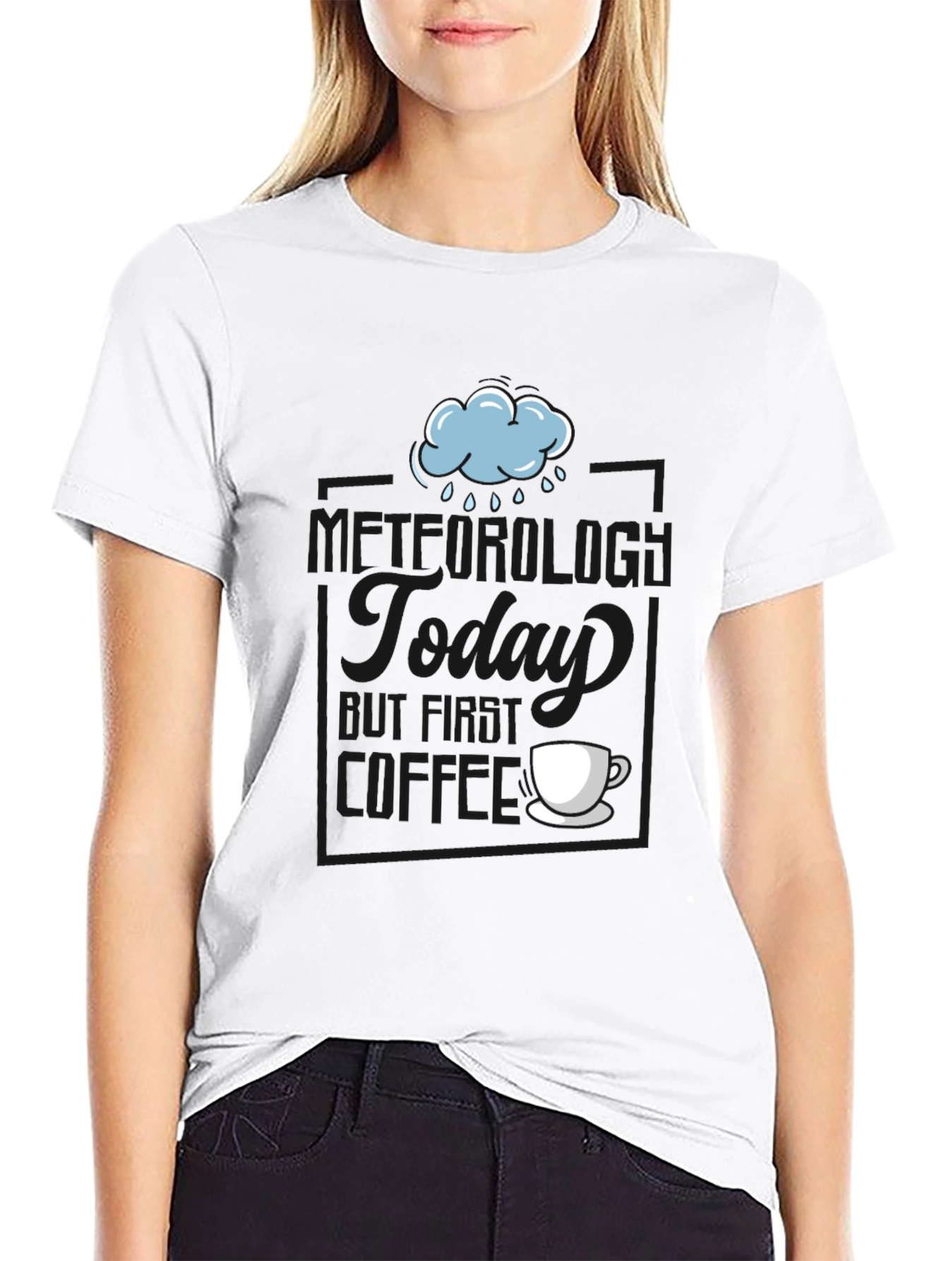 Rainy Day Coffee T-Shirt - Soft Cotton Blend