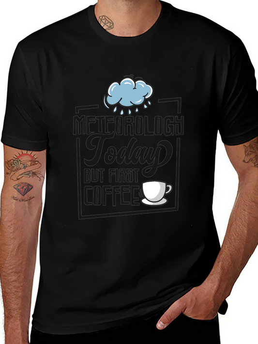 Rainy Day Coffee T-Shirt - Soft Cotton Blend