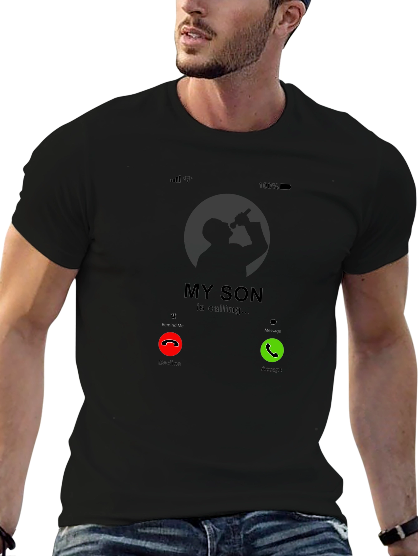 My Son is Calling Black T-Shirt