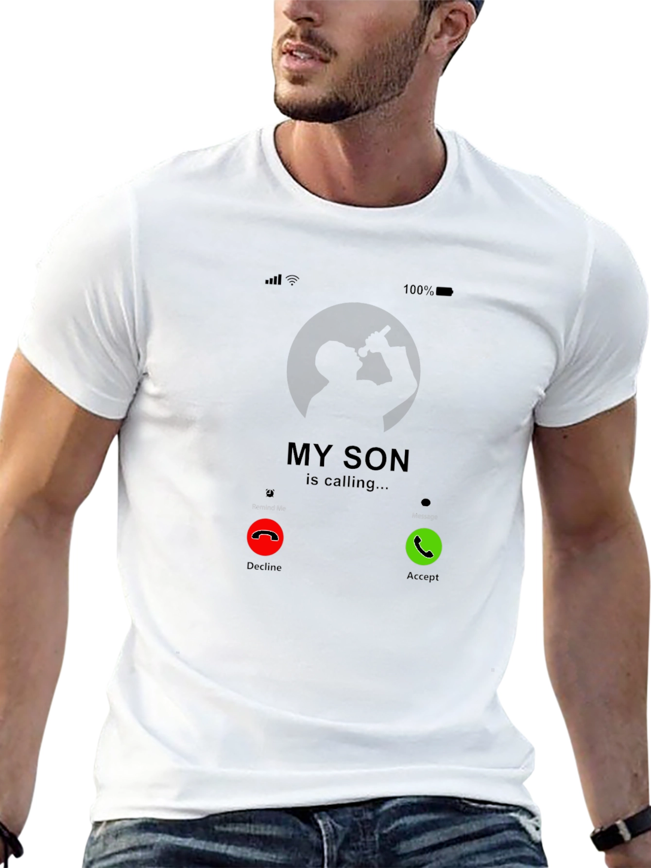 My Son is Calling Black T-Shirt