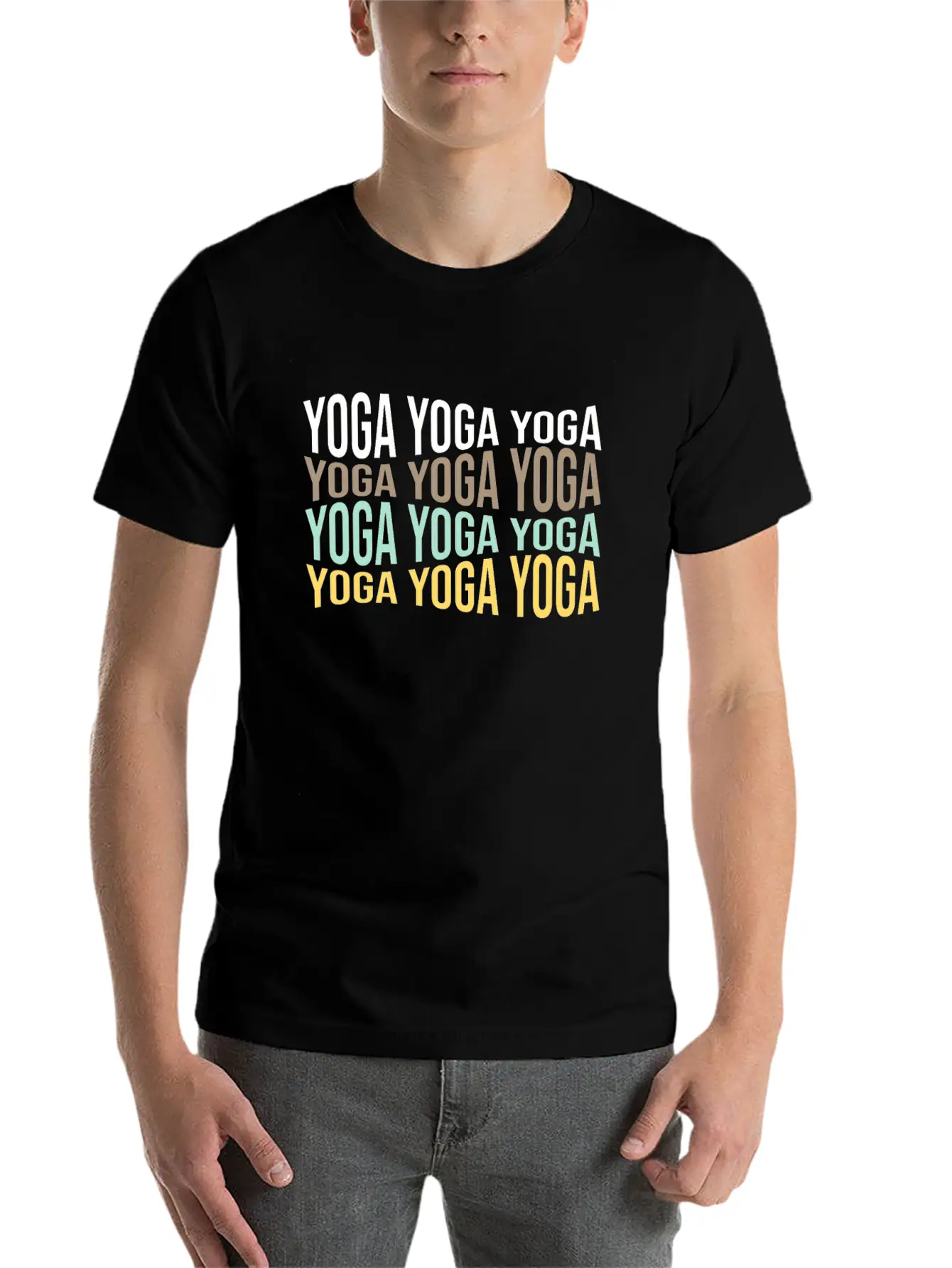 Yoga Comfortable Minimalist Graphic Tee – Summer Style Essential