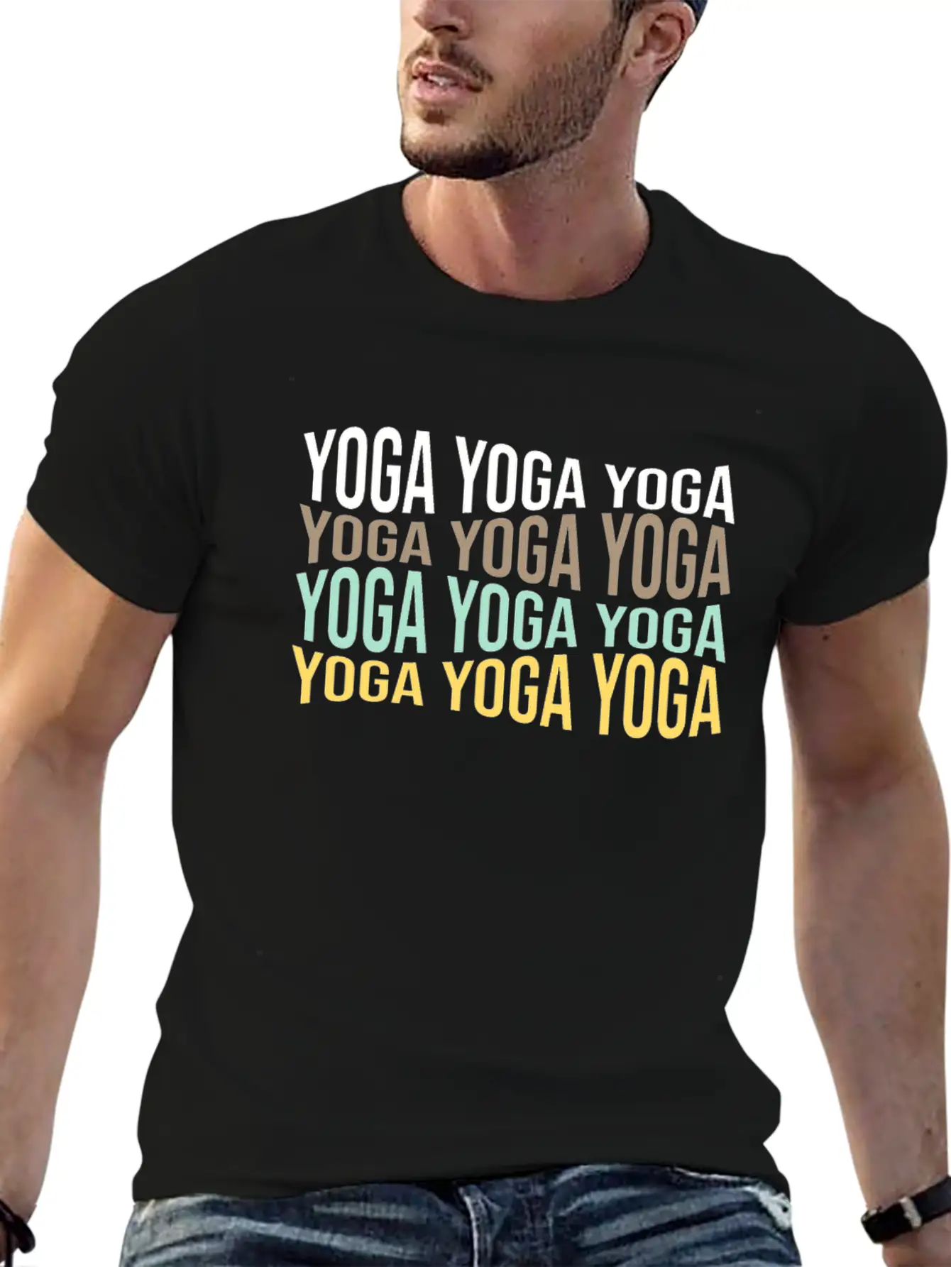 Yoga Comfortable Minimalist Graphic Tee – Summer Style Essential