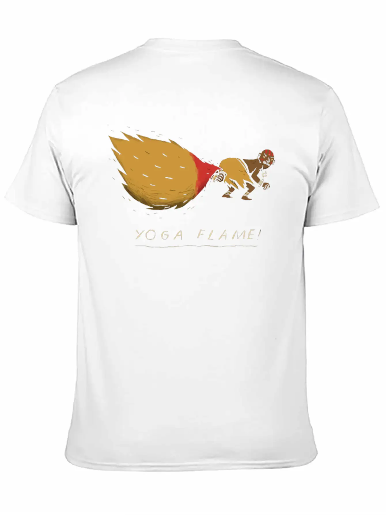 Yoga Flame Comfortable Minimalist Graphic Tee – Summer Style Essential