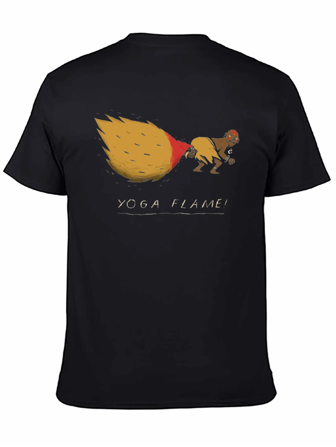 Yoga Flame Comfortable Minimalist Graphic Tee – Summer Style Essential