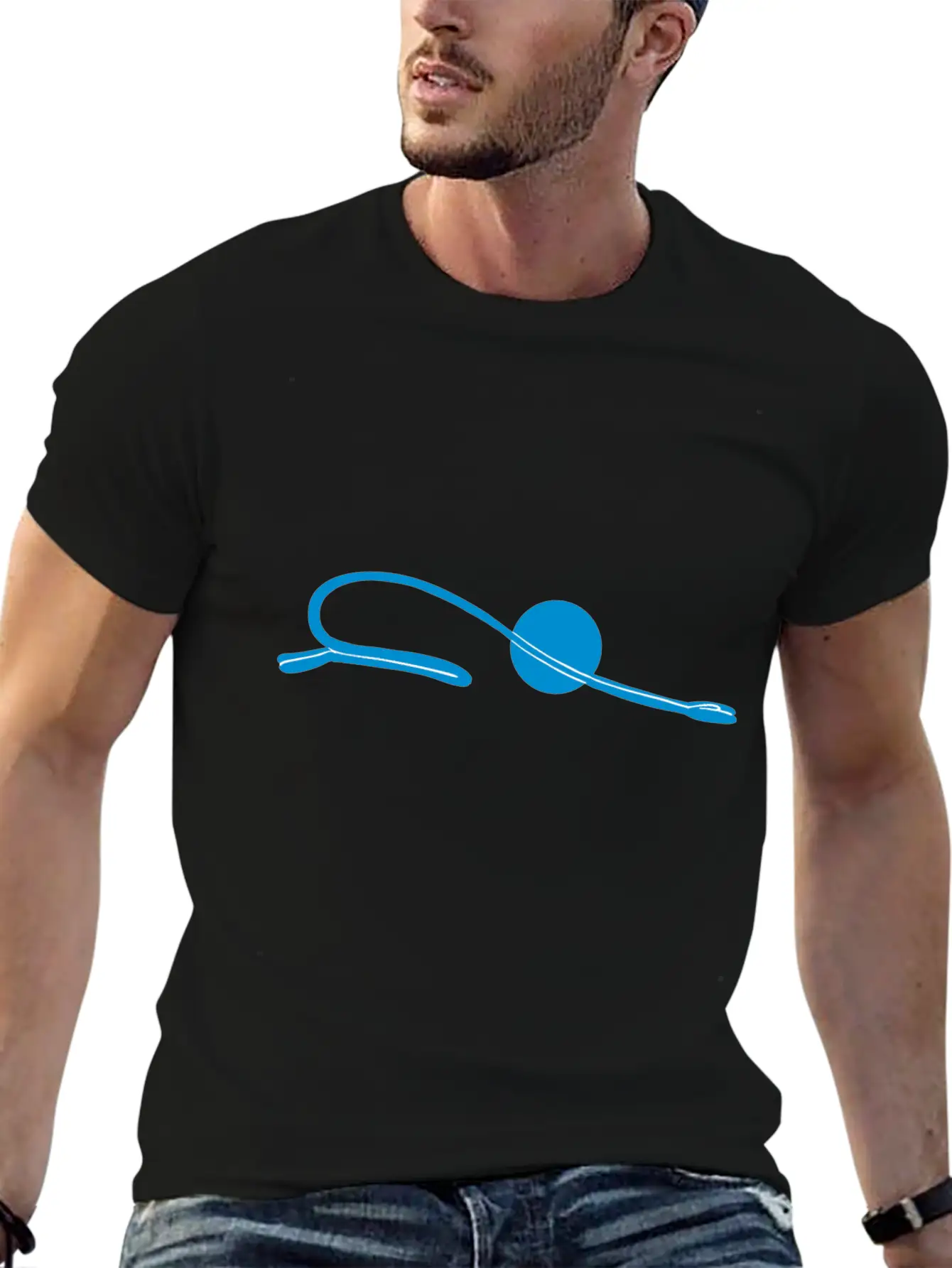Yoga For Stick Figures In Balasana Pose Essential Unisex Summer Tee – Soft Cotton Casual Fit