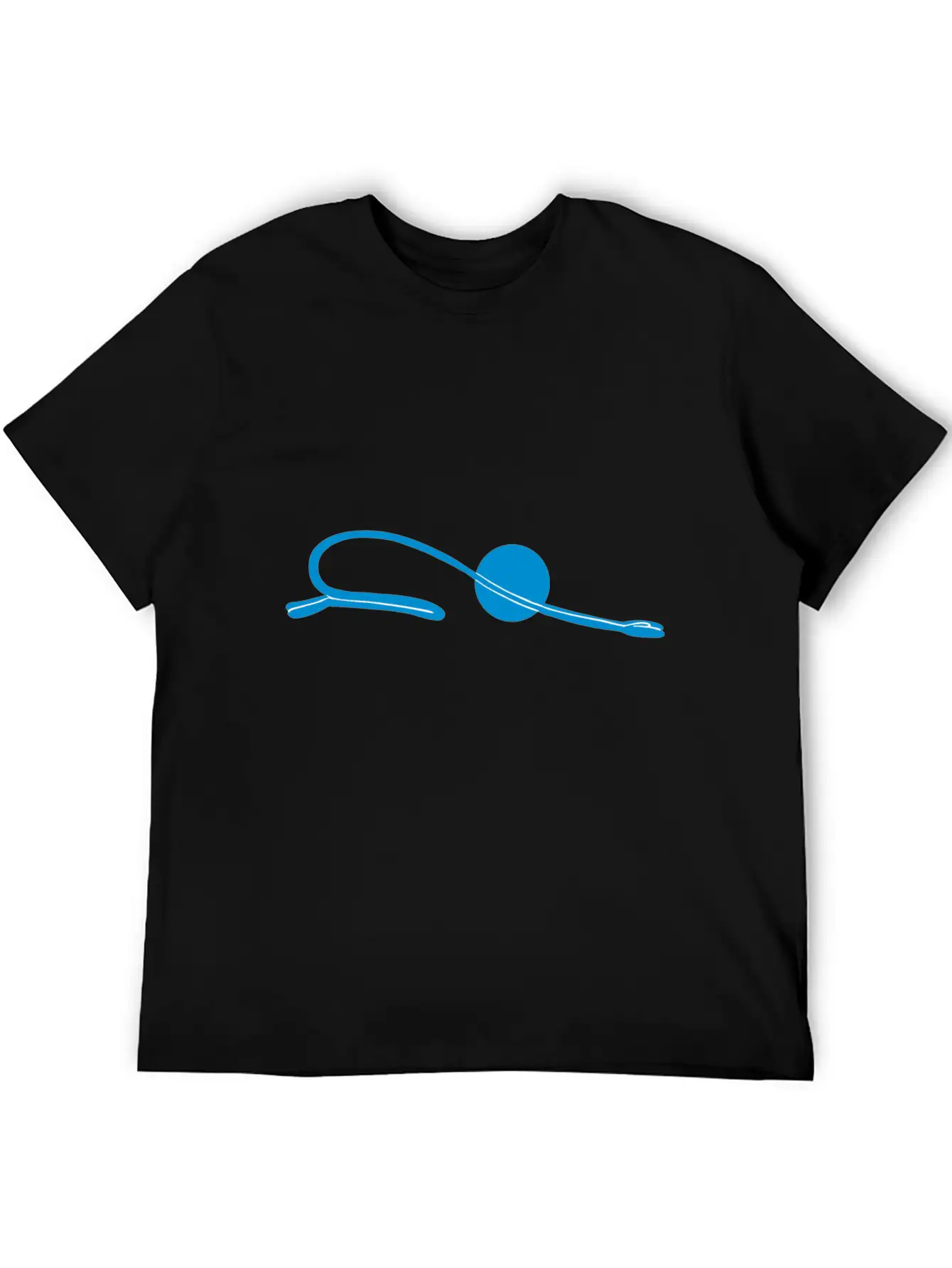Yoga For Stick Figures In Balasana Pose Essential Unisex Summer Tee – Soft Cotton Casual Fit