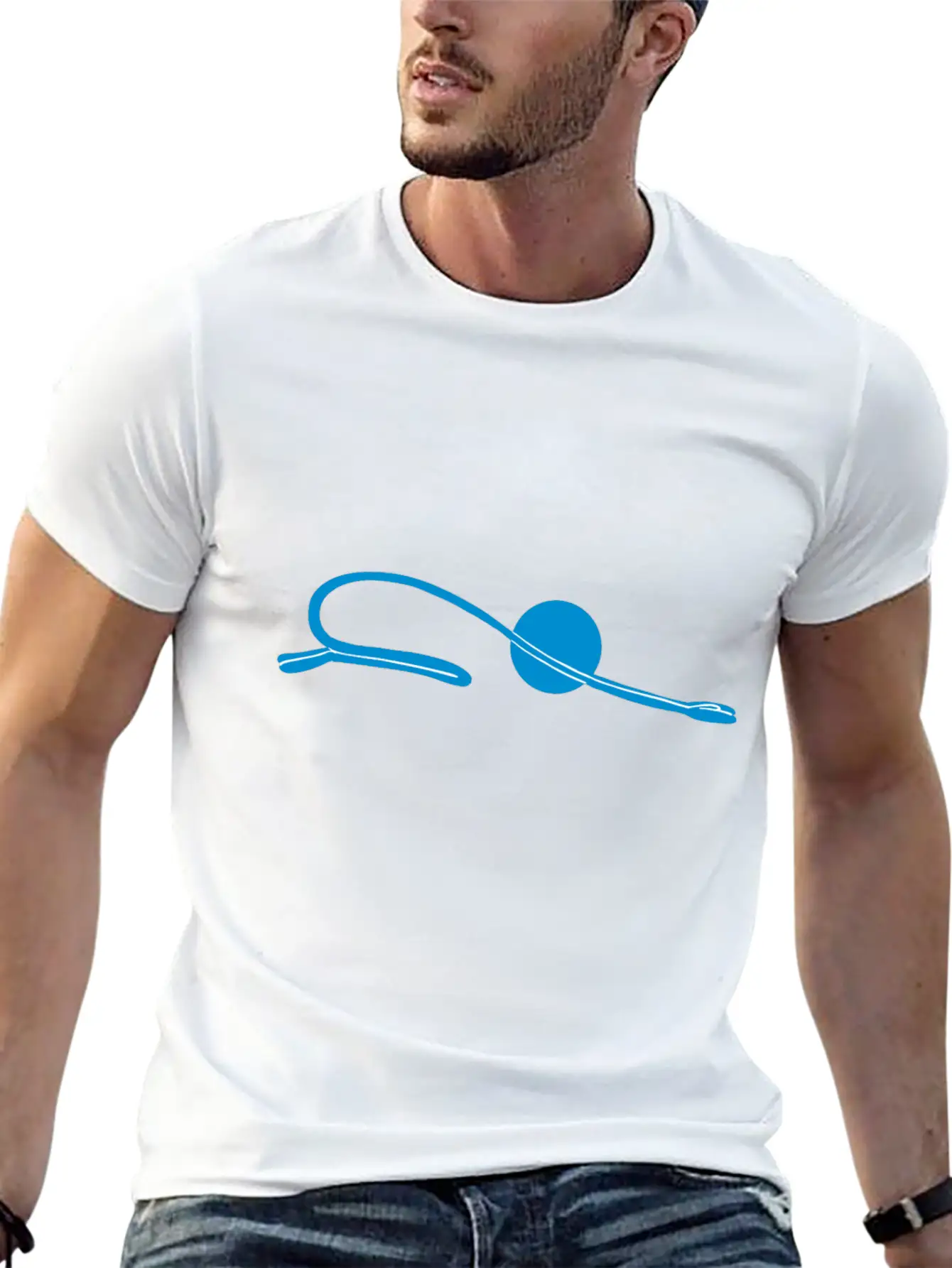 Yoga For Stick Figures In Balasana Pose Essential Unisex Summer Tee – Soft Cotton Casual Fit