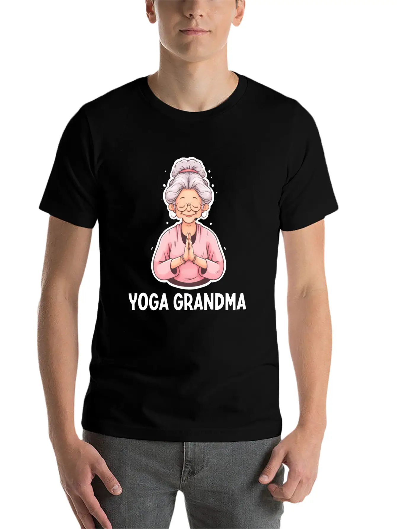 Yoga Grandma Stylish Everyday T-Shirt – Unisex Basic Cotton Tee