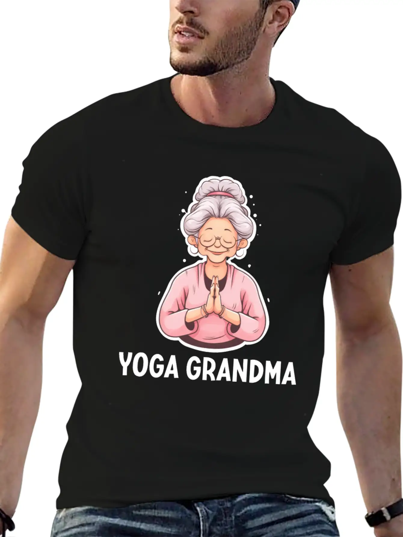 Yoga Grandma Stylish Everyday T-Shirt – Unisex Basic Cotton Tee