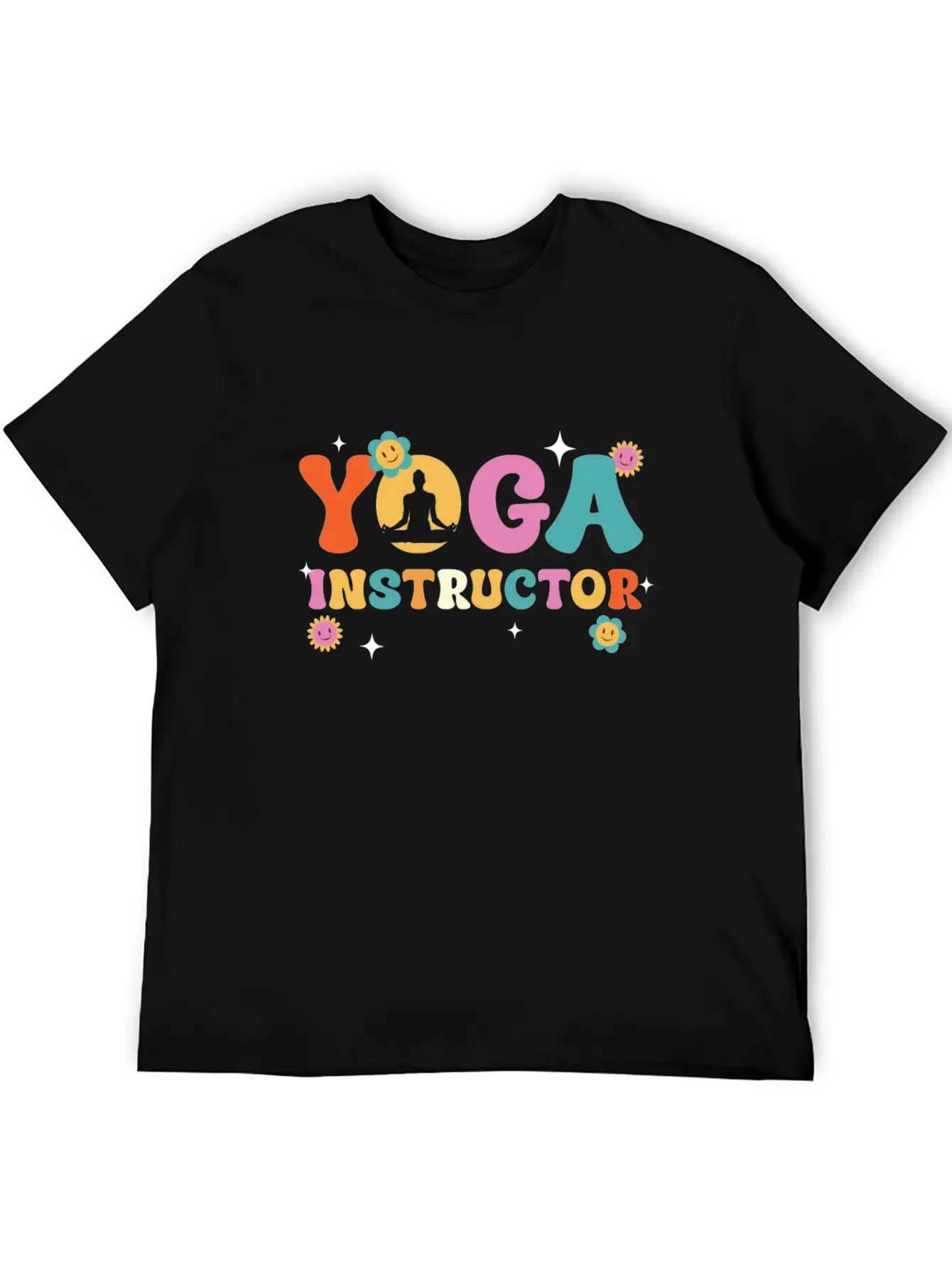 Yoga Instructor Meditation Bliss Unisex Short Sleeve Soft Cotton T-Shirt – Casual Everyday Wear