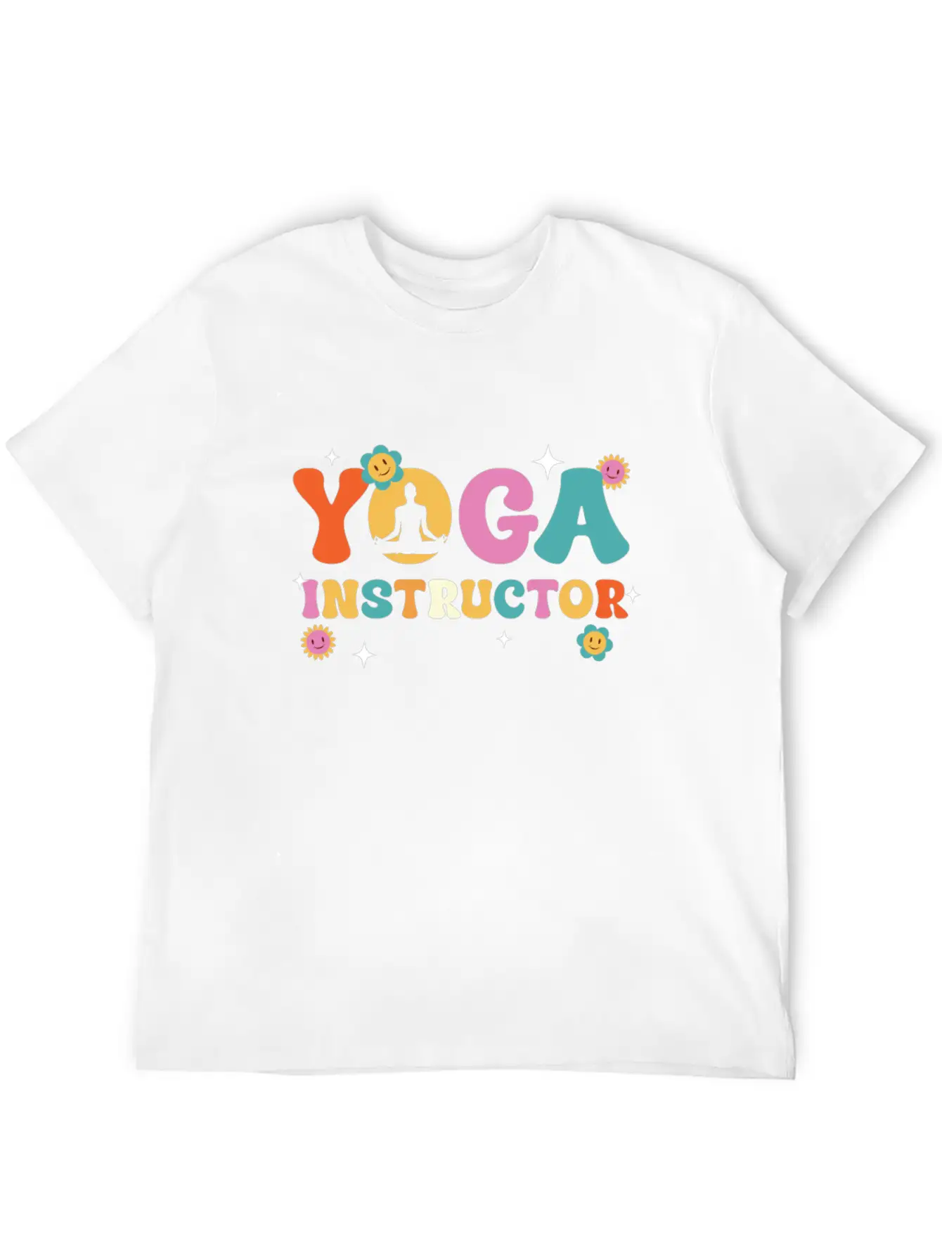 Yoga Instructor Meditation Bliss Unisex Short Sleeve Soft Cotton T-Shirt – Casual Everyday Wear