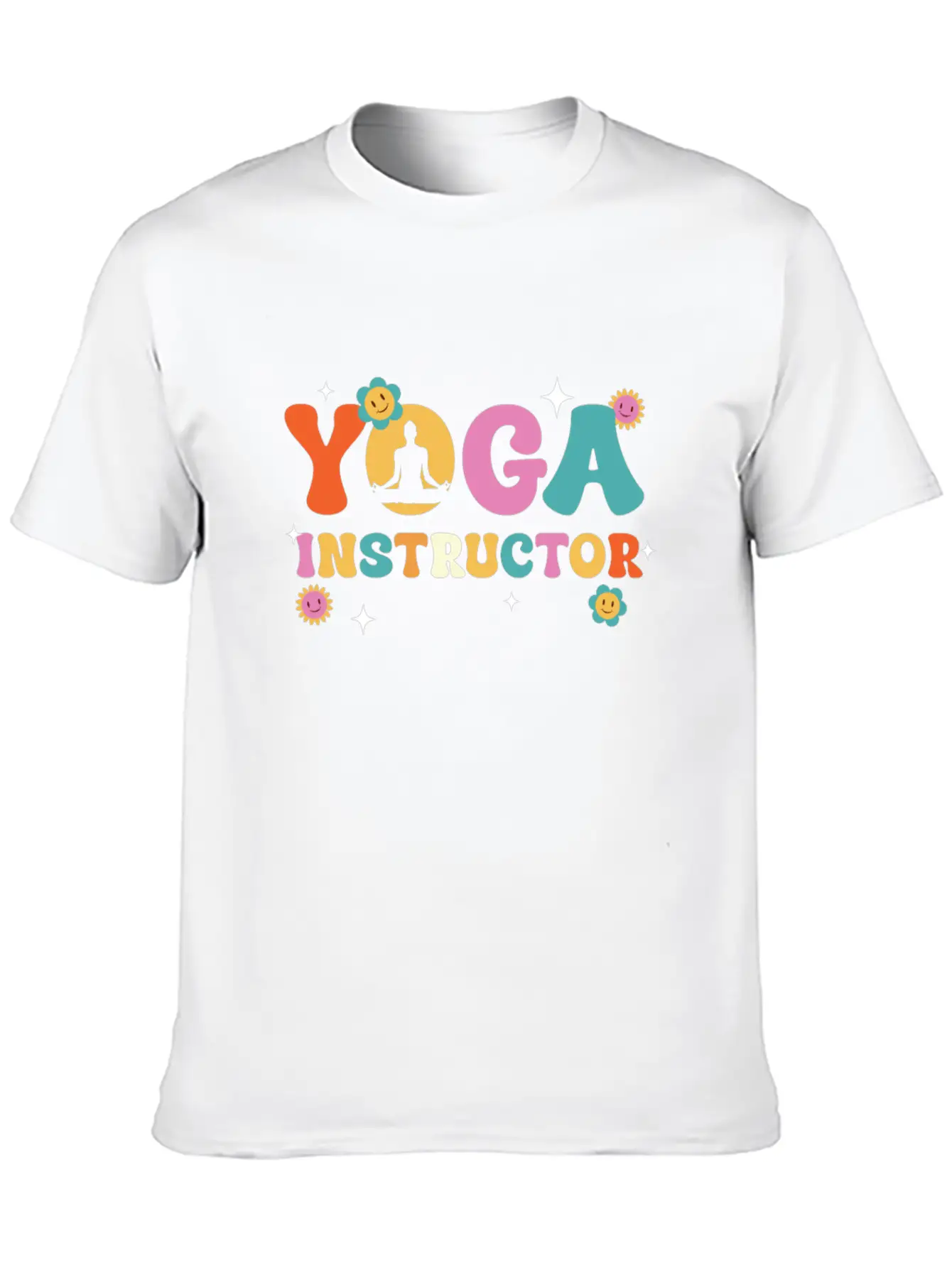 Yoga Instructor Meditation Bliss Unisex Short Sleeve Soft Cotton T-Shirt – Casual Everyday Wear
