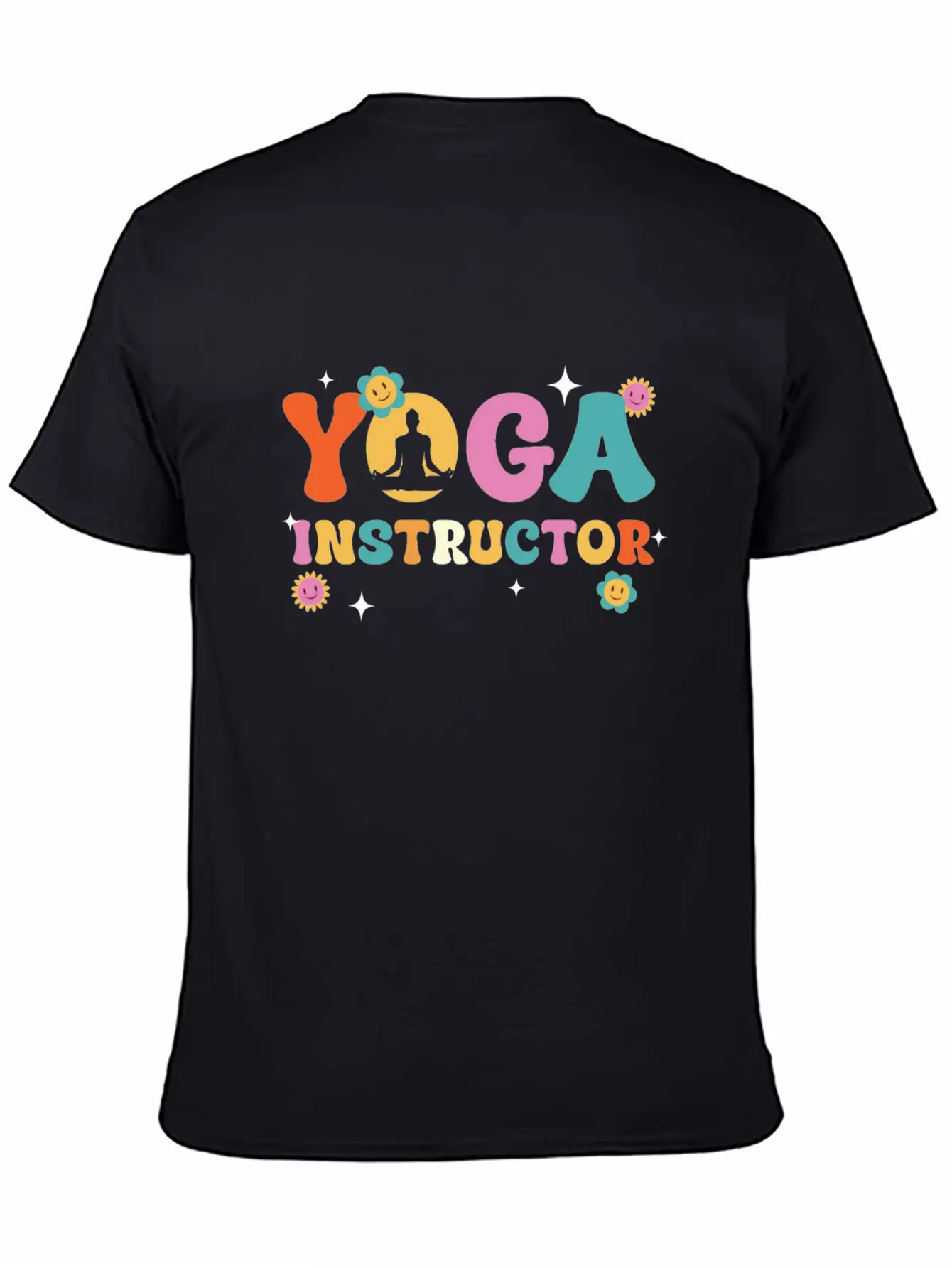 Yoga Instructor Meditation Bliss Unisex Short Sleeve Soft Cotton T-Shirt – Casual Everyday Wear