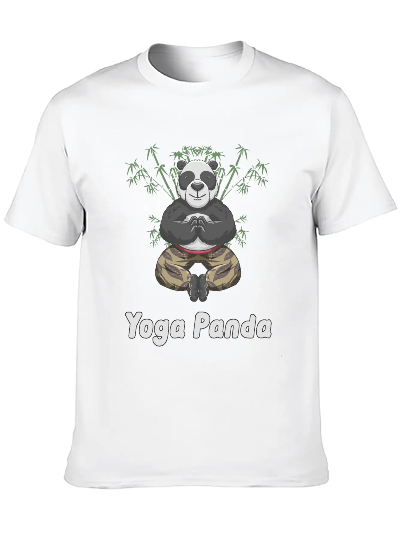 Yoga Panda Comfortable Minimalist Graphic Tee – Summer Style Essential