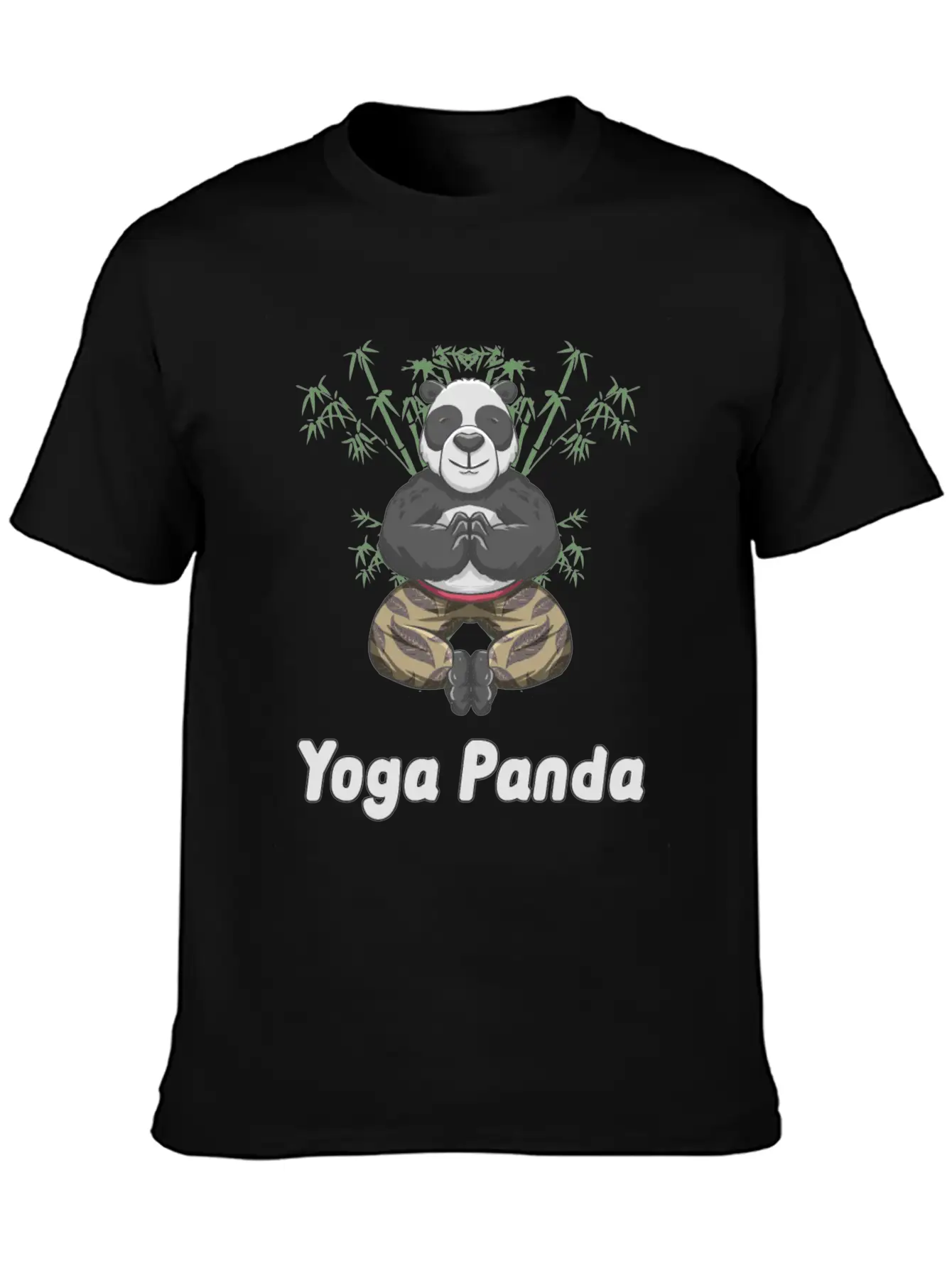 Yoga Panda Comfortable Minimalist Graphic Tee – Summer Style Essential