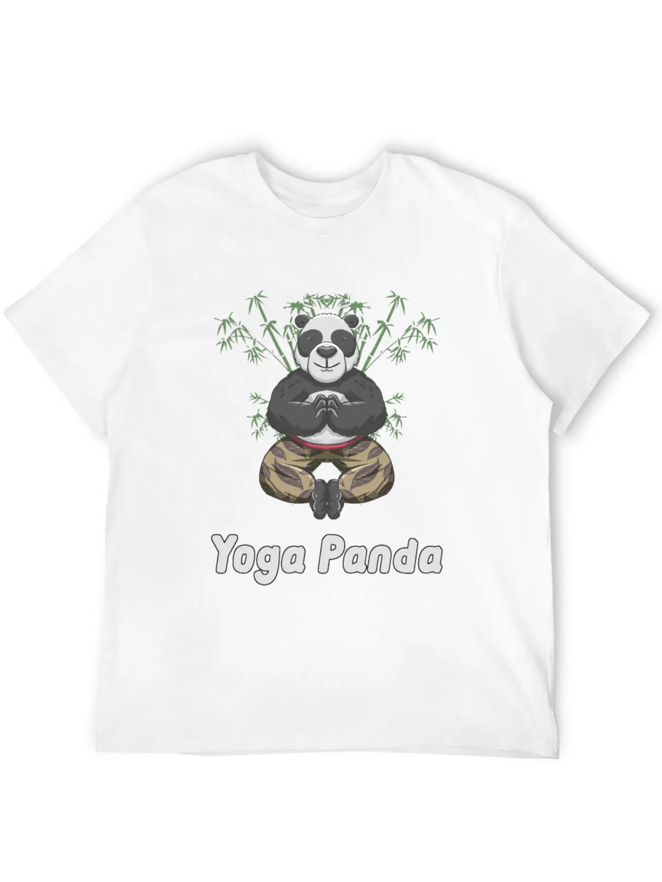Yoga Panda Comfortable Minimalist Graphic Tee – Summer Style Essential