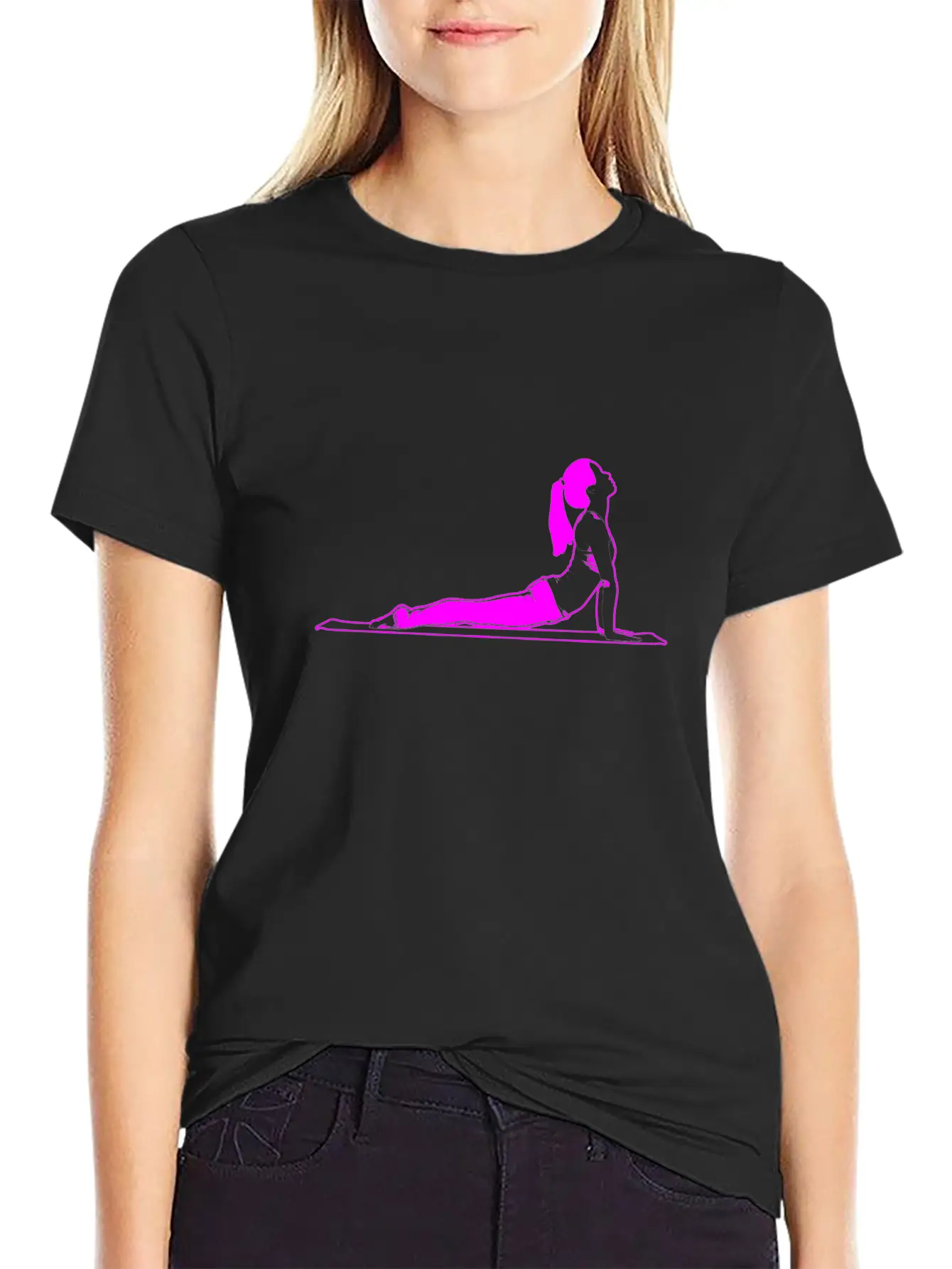 Yoga Teacher Comfortable Minimalist Graphic Tee – Summer Style Essential