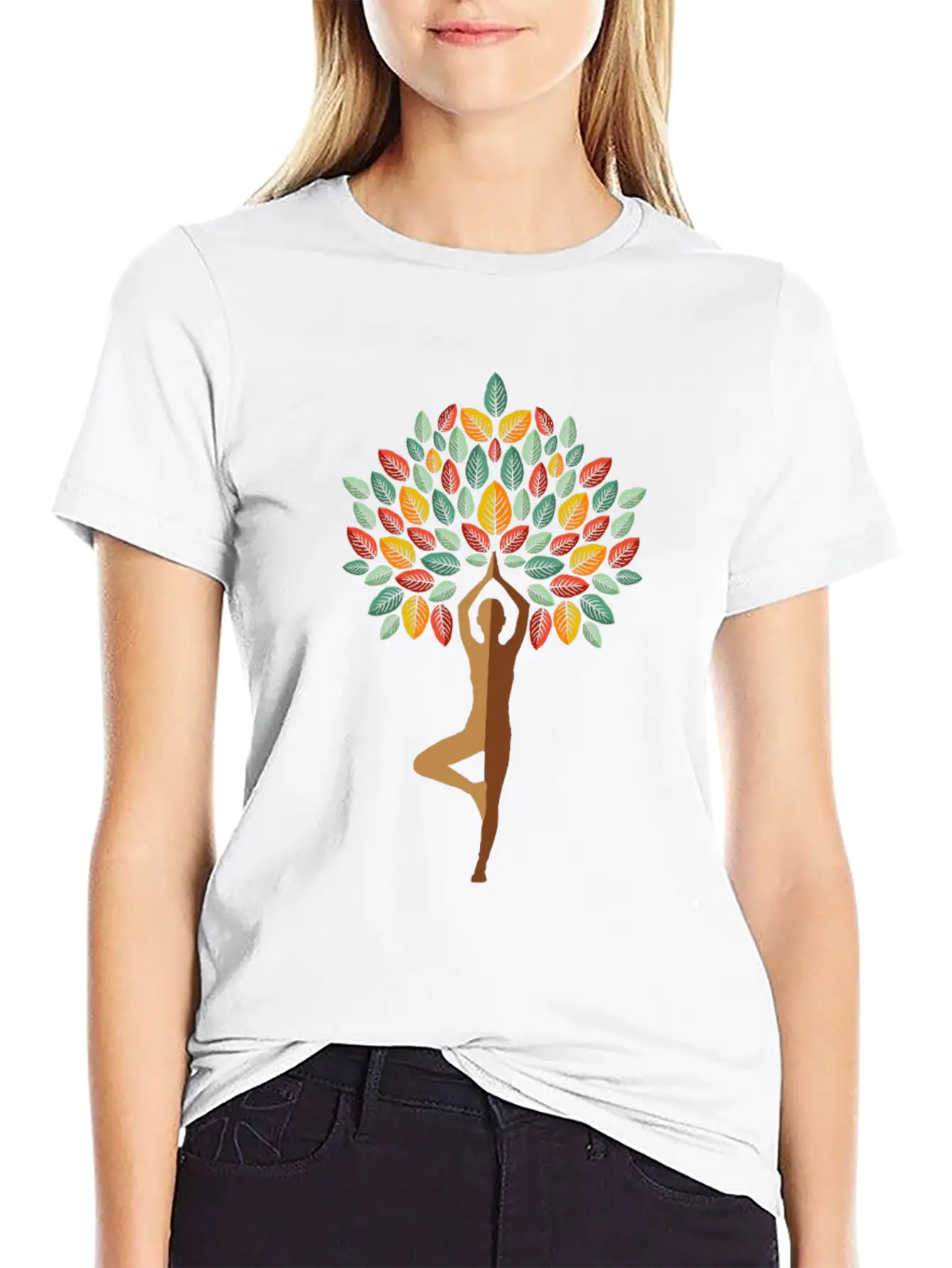 Yoga Tree Yoga Instructor Gift Basic Graphic T-Shirt – Daily Comfort In Soft Cotton