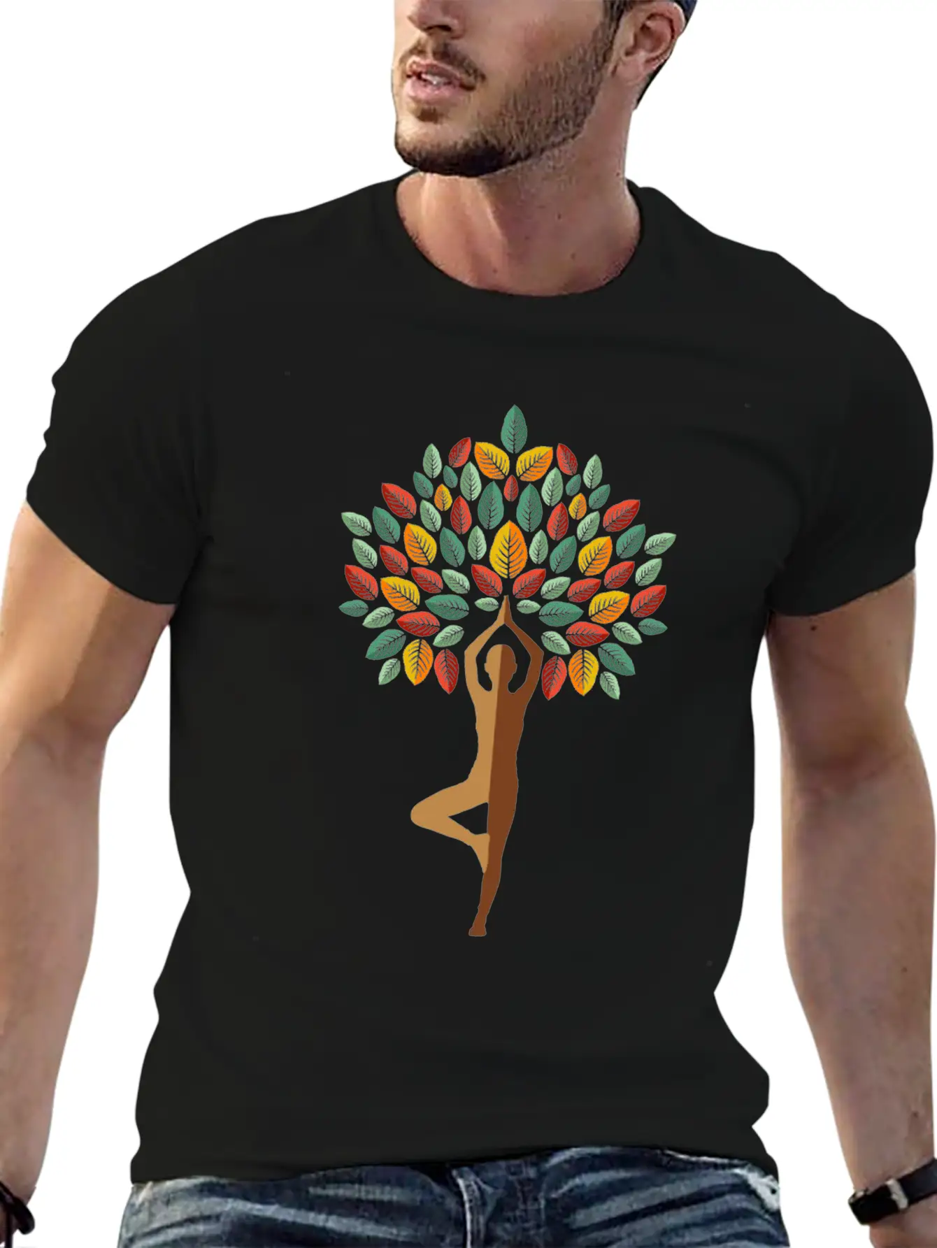 Yoga Tree Yoga Instructor Gift Basic Graphic T-Shirt – Daily Comfort In Soft Cotton