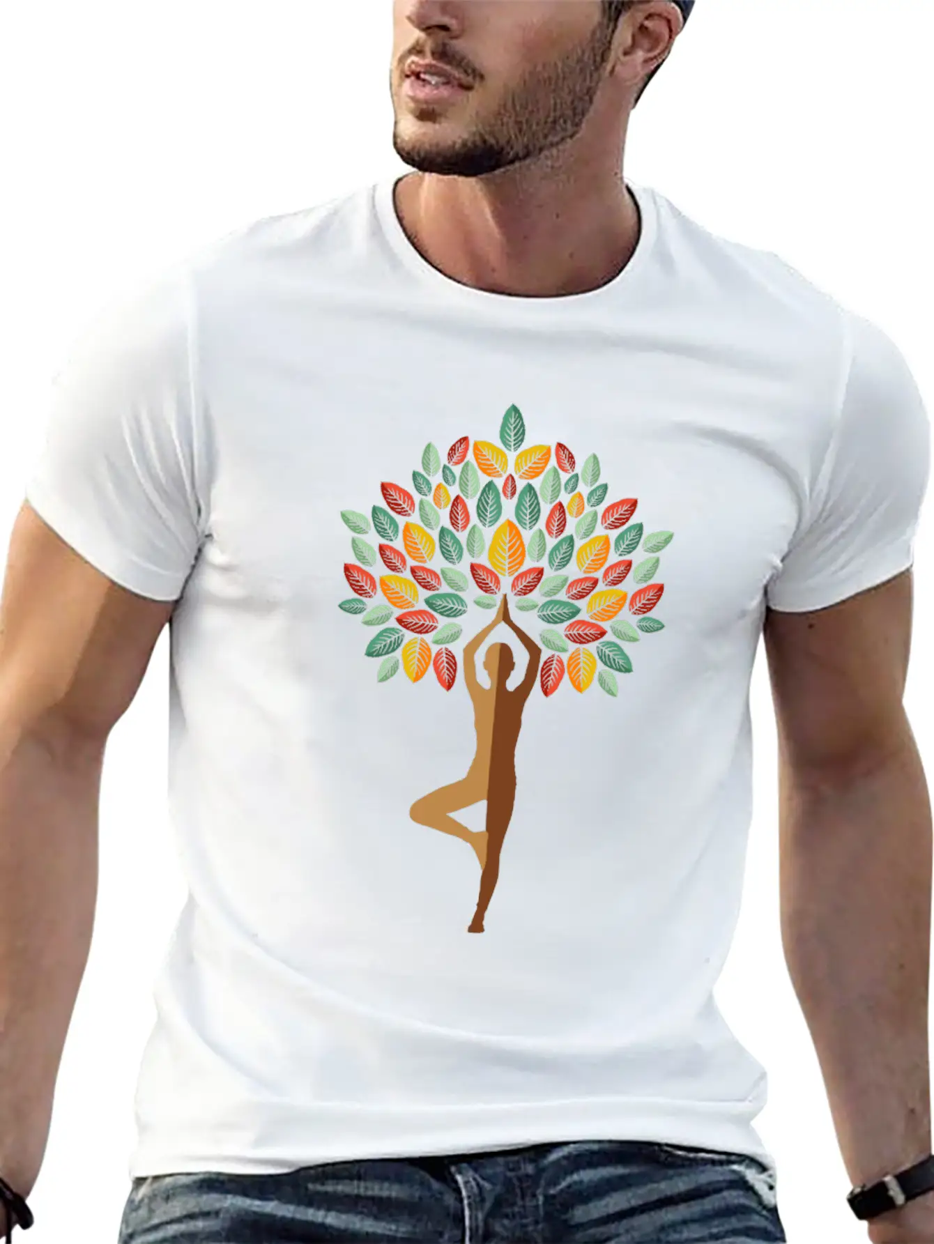 Yoga Tree Yoga Instructor Gift Basic Graphic T-Shirt – Daily Comfort In Soft Cotton