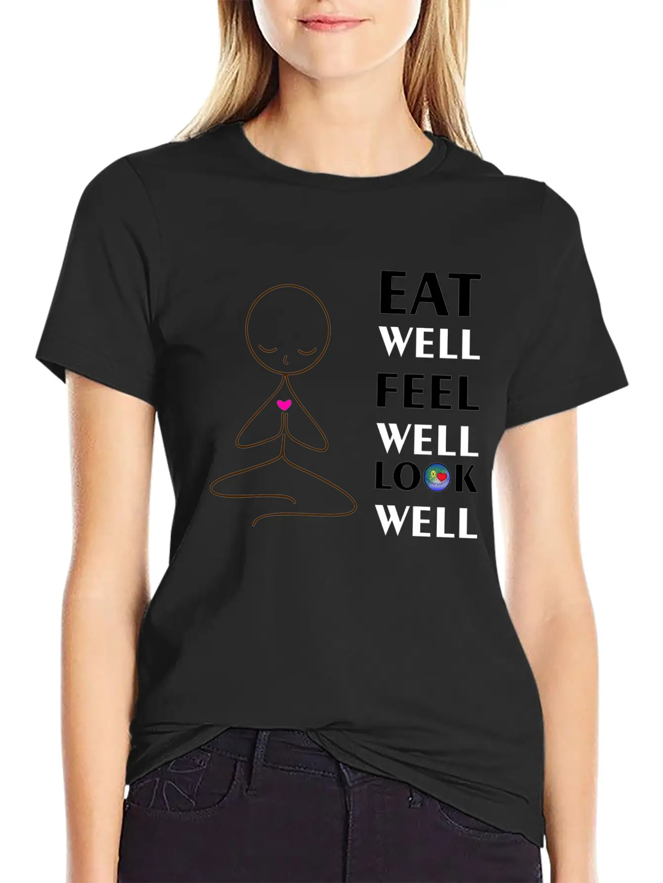 Yoga Well Comfortable Minimalist Graphic Tee – Summer Style Essential
