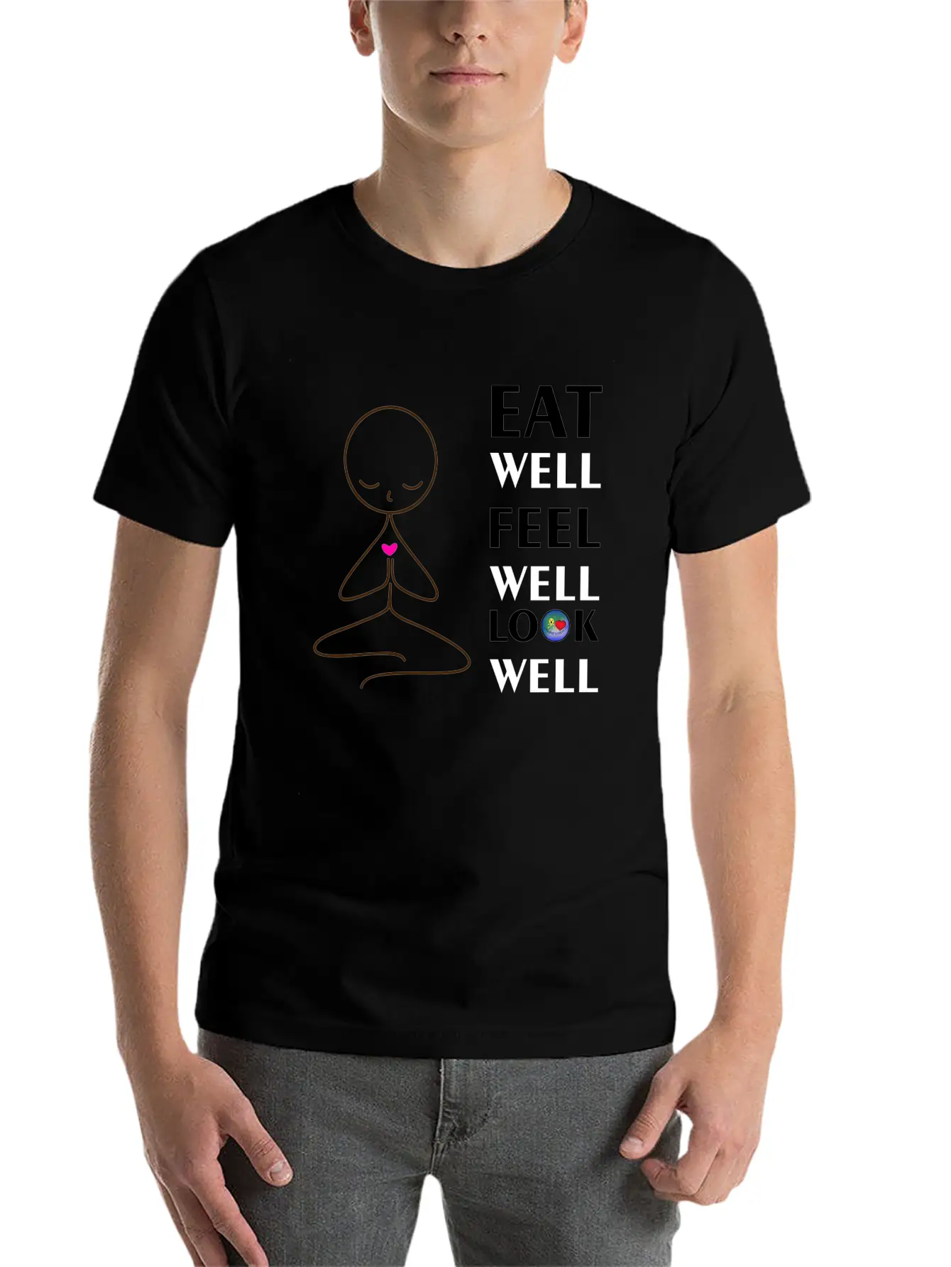 Yoga Well Comfortable Minimalist Graphic Tee – Summer Style Essential
