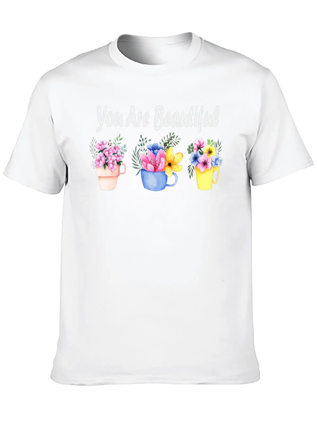 You Are Beautiful Basic Graphic T-Shirt – Daily Comfort In Soft Cotton