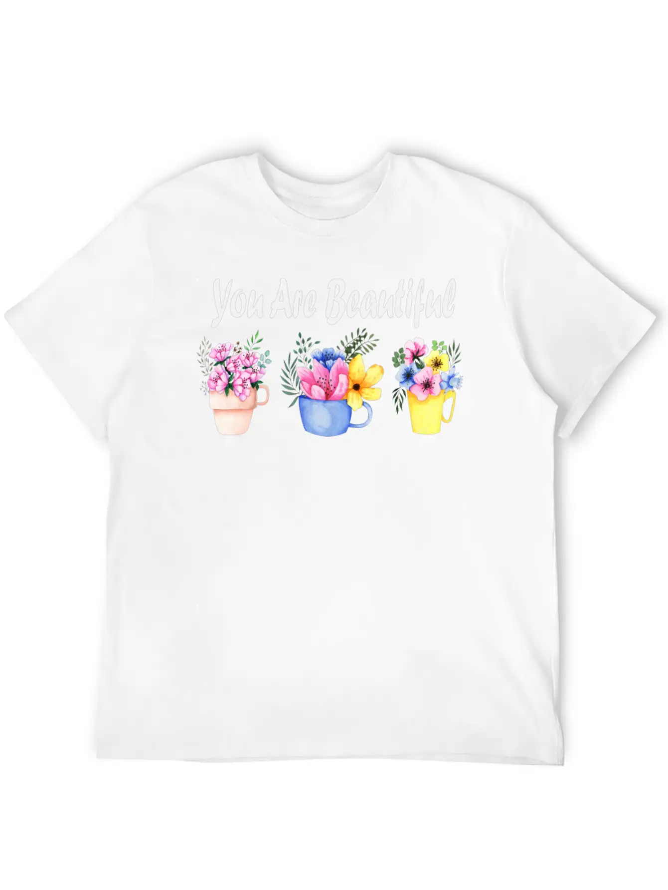 You Are Beautiful Basic Graphic T-Shirt – Daily Comfort In Soft Cotton