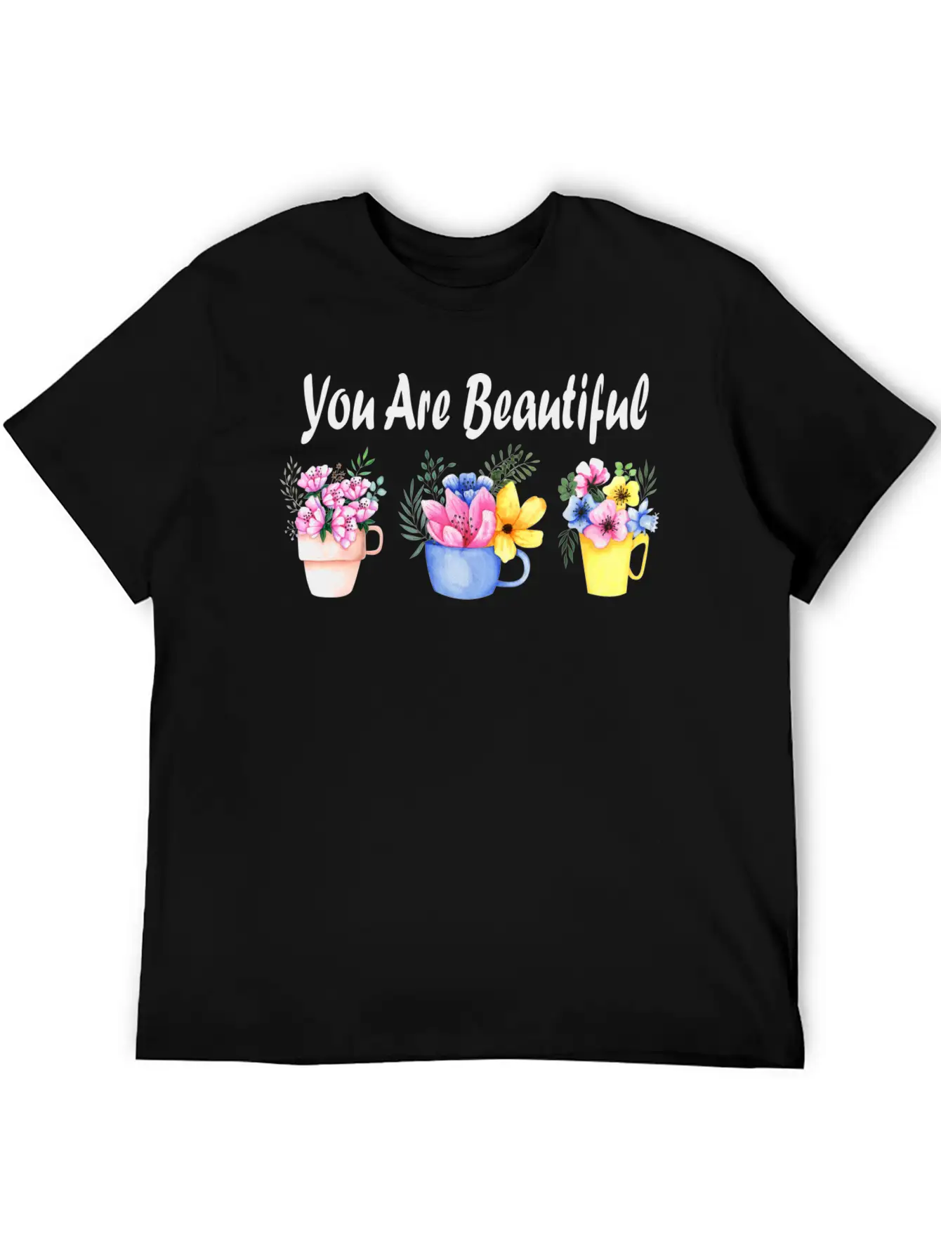 You Are Beautiful Basic Graphic T-Shirt – Daily Comfort In Soft Cotton